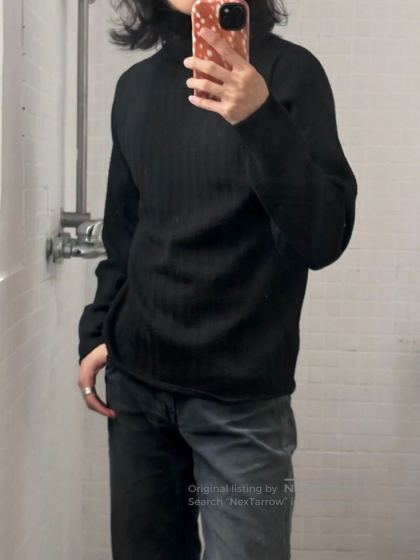 Helmut Lang Helmut Lang 00's Black Turtleneck Sweater. Size US S / EU 44-46 / 1 - 2 Thumbnail