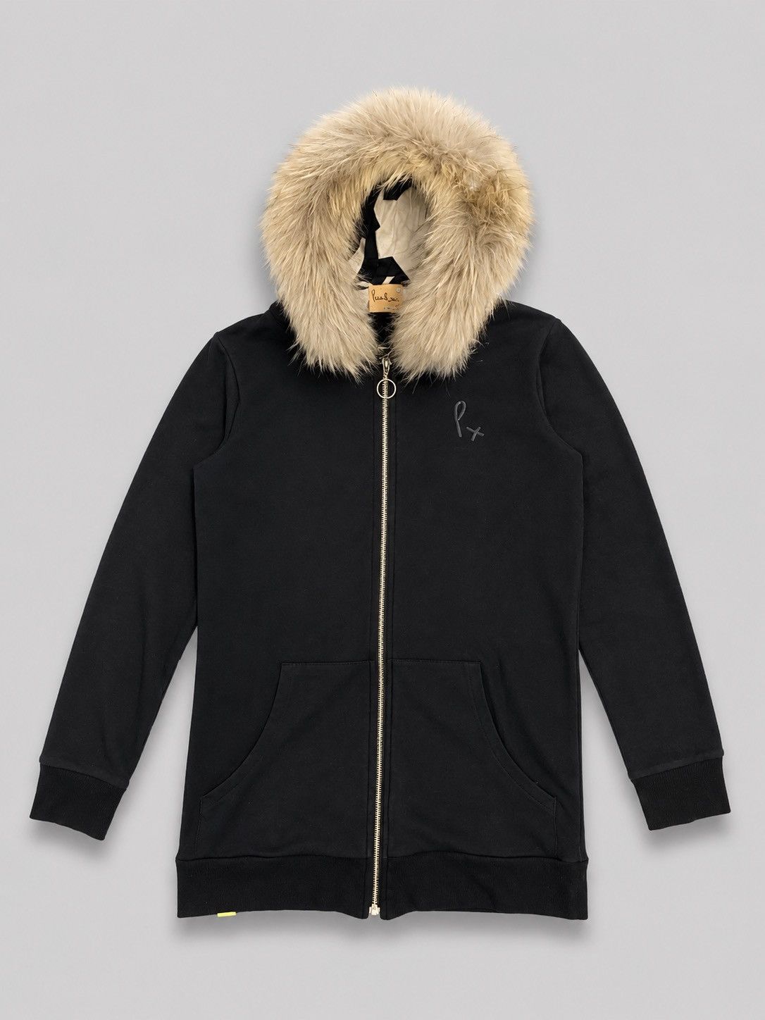 Japanese Brand PAUL SMITH FULL BLACK ZIP JACKET FUR HOOD LGB STYLE Size M / US 6-8 / IT 42-44 - 1 Thumbnail