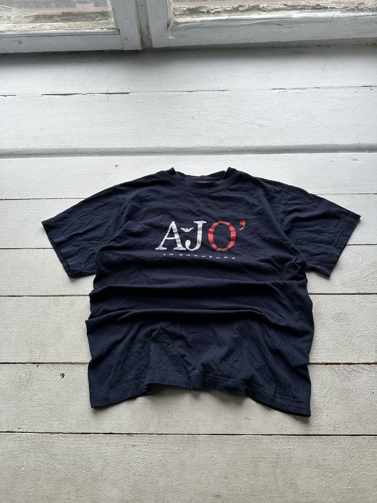 Armani 🚨Y2K Big Logo ARMANI JEANS T-shirt Avant Garde Size US XS / EU 42 / 0 - 1 Thumbnail