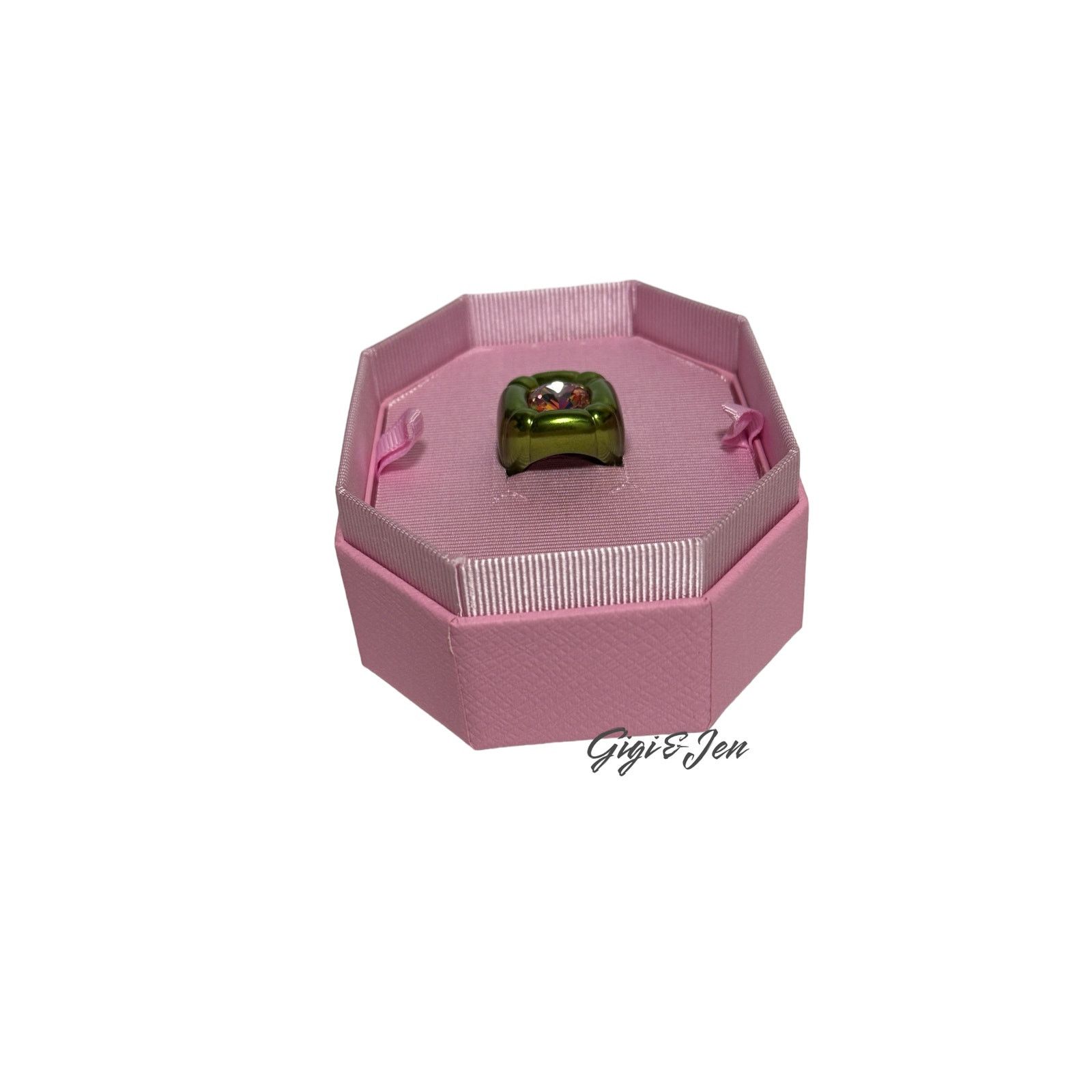 Swarovski Swarovski Dulcis Cocktail Ring sizen 55 / 7 Green New Size ONE SIZE - 6 Thumbnail