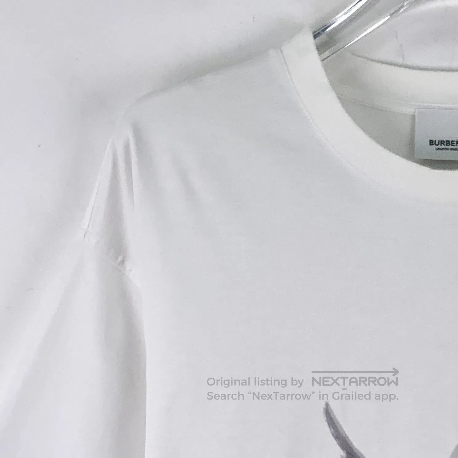 Burberry Burberry White Cupid Print Cotton Round Neck Short Sleeve Size US S / EU 44-46 / 1 - 3 Thumbnail