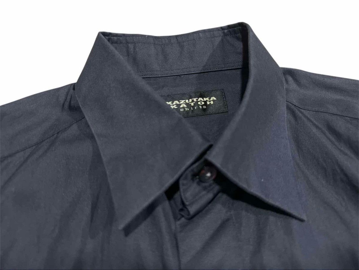 Issey Miyake × Japanese Brand × Tete Homme 🔥Y2K Vintage Kazutaka Katoh Shirt Black Goth Size US L / EU 52-54 / 3 - 5 Thumbnail