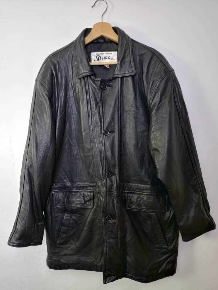 Designer × Vintage Dislo Leather Jacket Size US XL / EU 56 / 4 - 1 Thumbnail