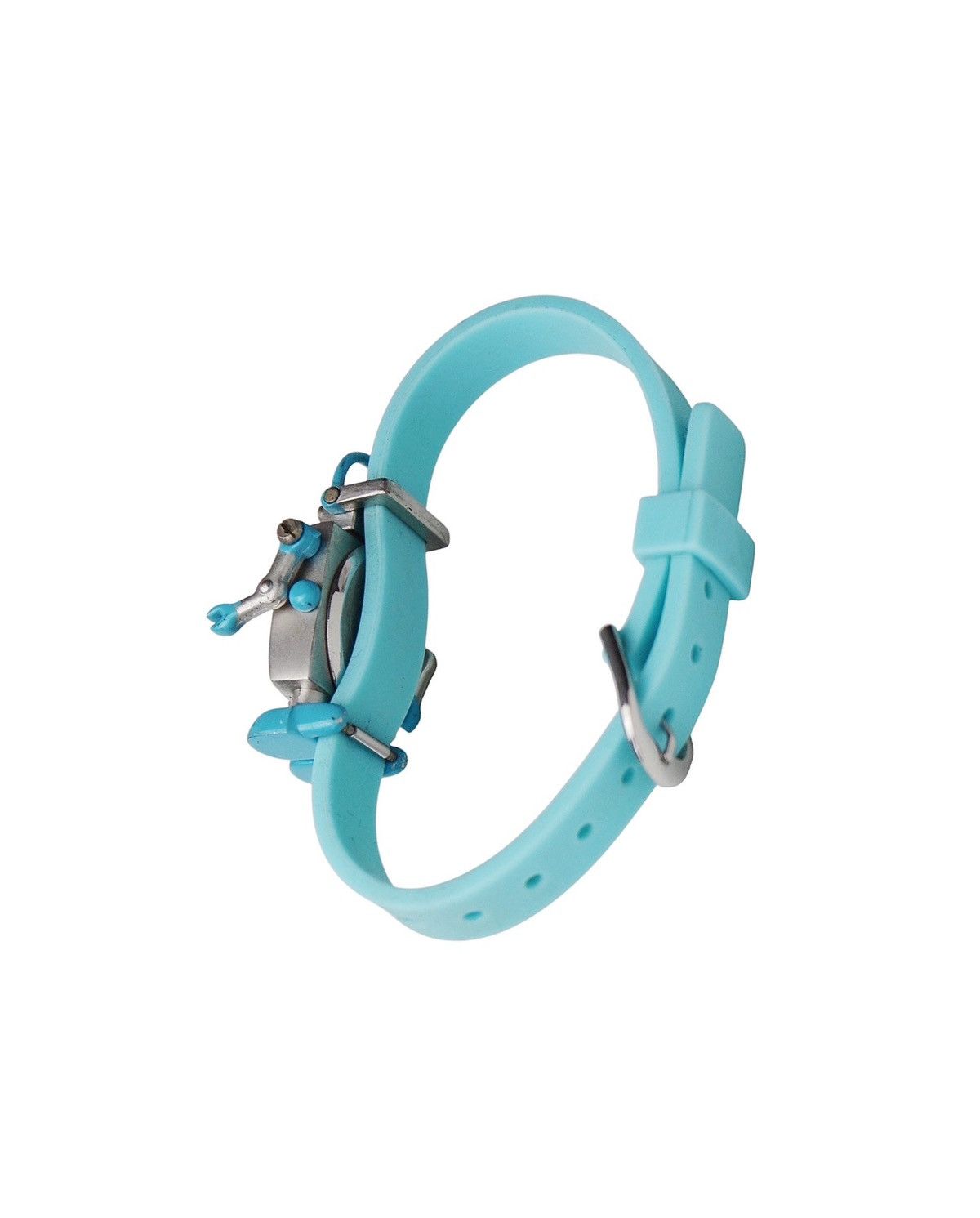 Vintage 2000S DIP’U ROBOT QUARTZ WATCH - BLUE RUBBER STRAP Size ONE SIZE - 3 Thumbnail