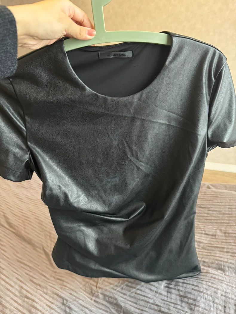 Helmut Lang HELMUT LANG Skinny short-sleeved top Size M / US 6-8 / IT 42-44 - 1 Thumbnail