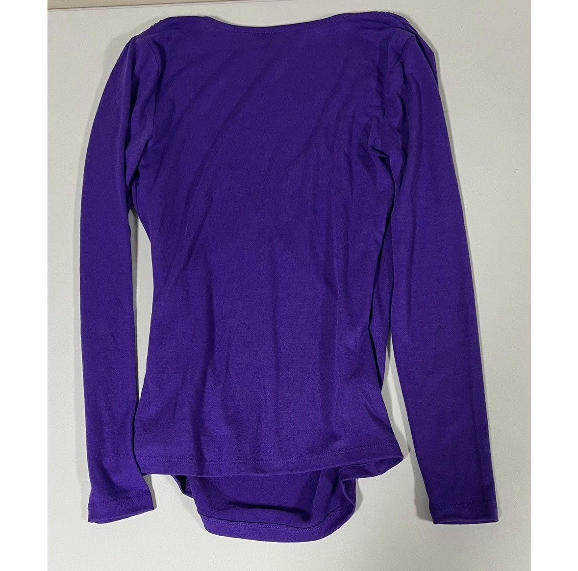 Ann Taylor Ann Taylor Purple Wrap Long Sleeve Shirt Top Blouse XXS 💜✨ Size XXS / US 00 / IT 34 - 3 Thumbnail