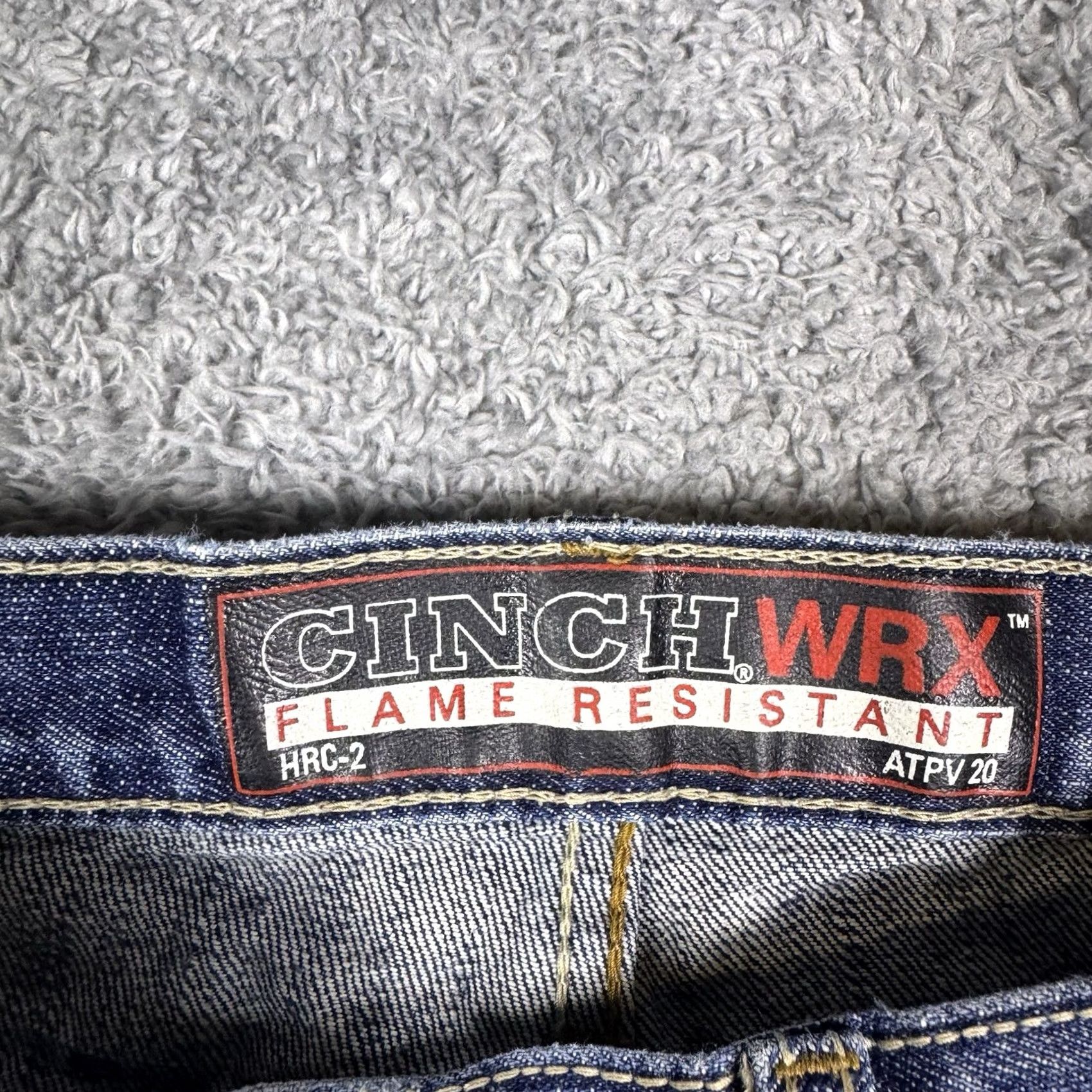 Vintage Cinch WRX FR Jean Men 30x33 Flame Resistant Utility White Label Workwear ATPV 20 Jeans Denim Blue 30 In. 33 In. Cinch Size US 30 / EU 46 - 6 Thumbnail