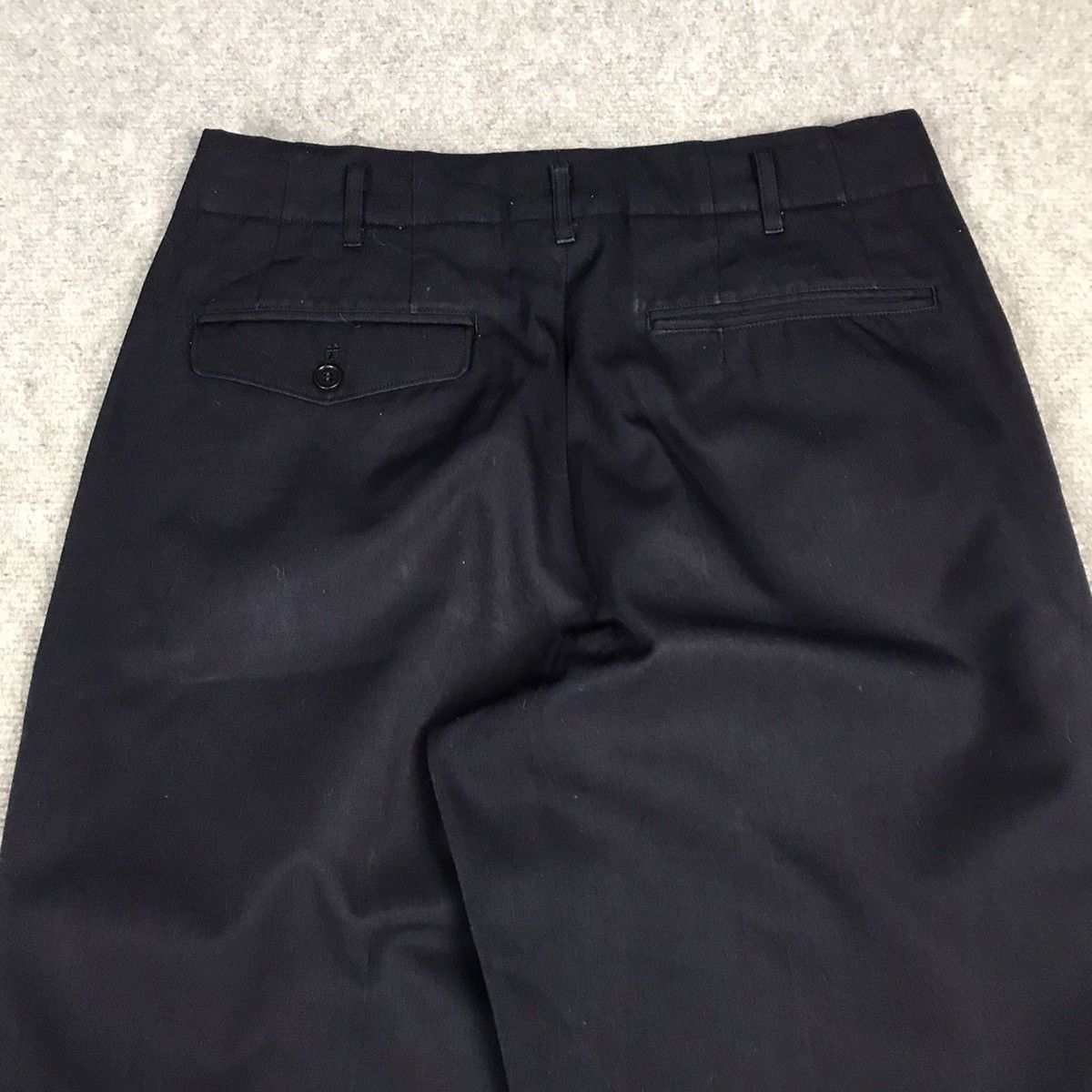 Yohji Yamamoto YOHJI YAMAMOTO NAVY TROUSERS CLASSIC PANTS Size US 29 - 8 Thumbnail