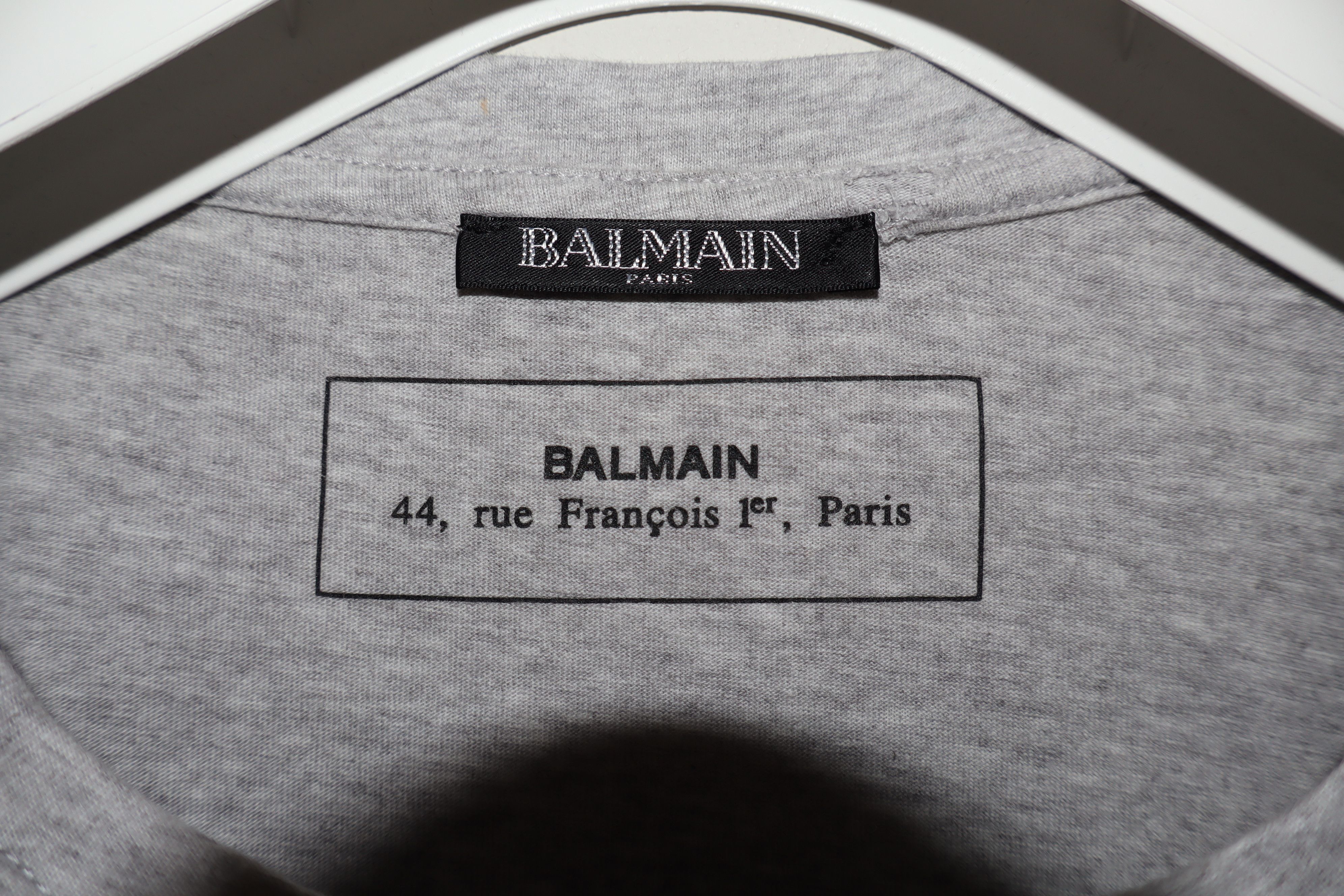 Balmain Brand new flock logo print t-shirt Size US M / EU 48-50 / 2 - 3 Thumbnail