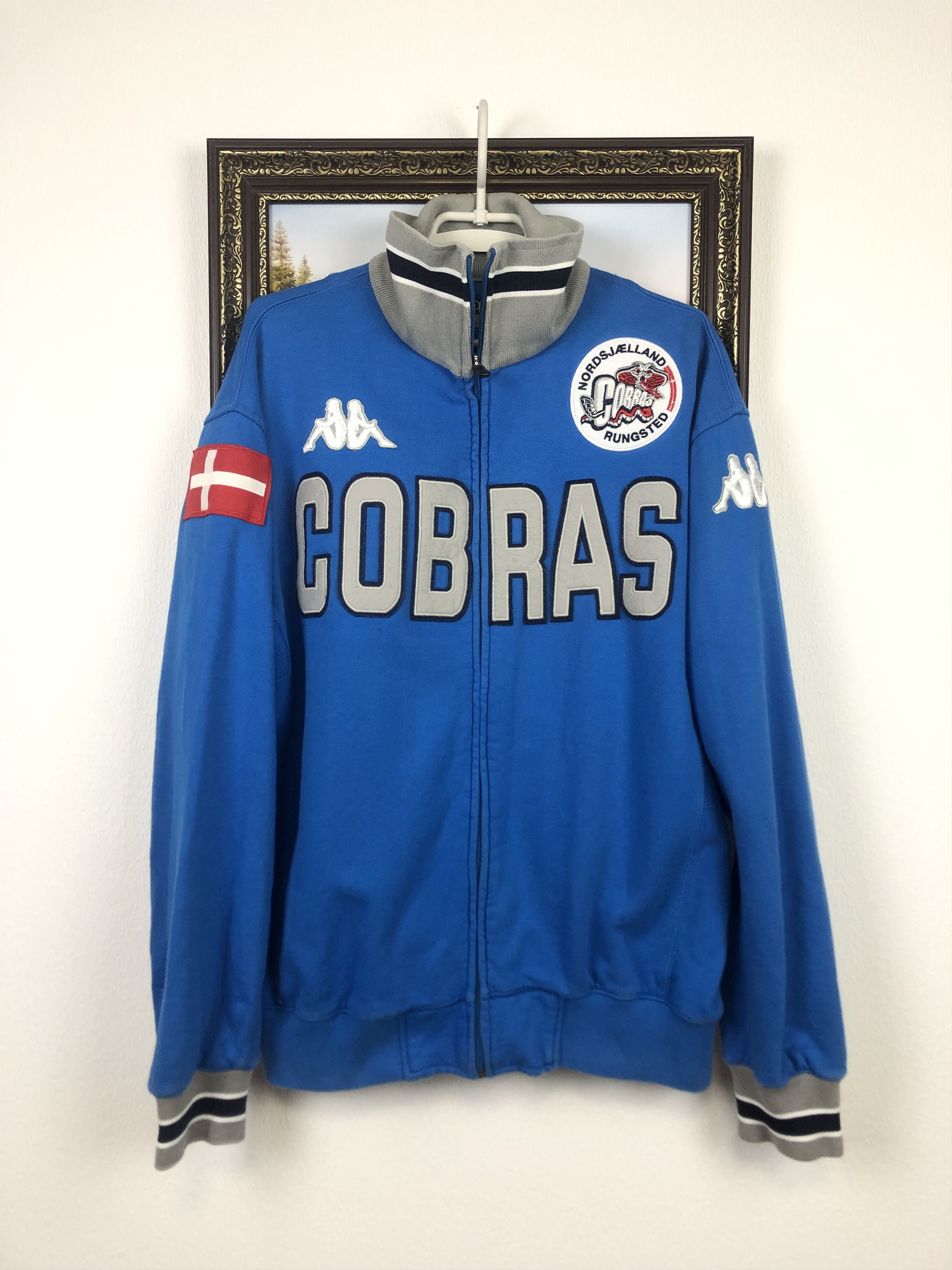 Kappa Vintage Kappa Hockey Rungster Cobras Jacket Zip Size US L / EU 52-54 / 3 - 1 Thumbnail