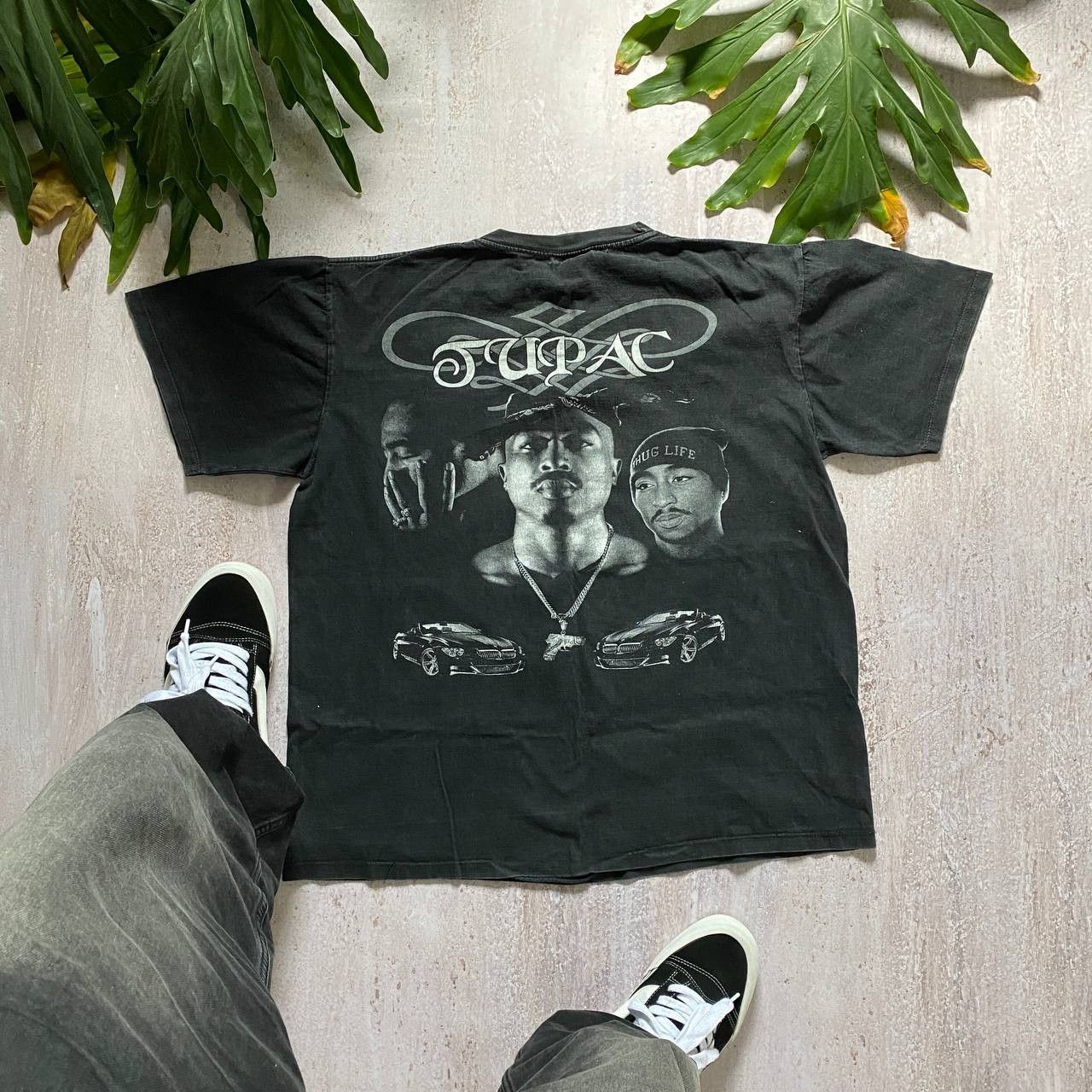 Rap Tees VINTAGE 90S 1996 TUPAC RARE AMAZING FADED RAP TEE 53 Size US XL / EU 56 / 4 - 2 Thumbnail