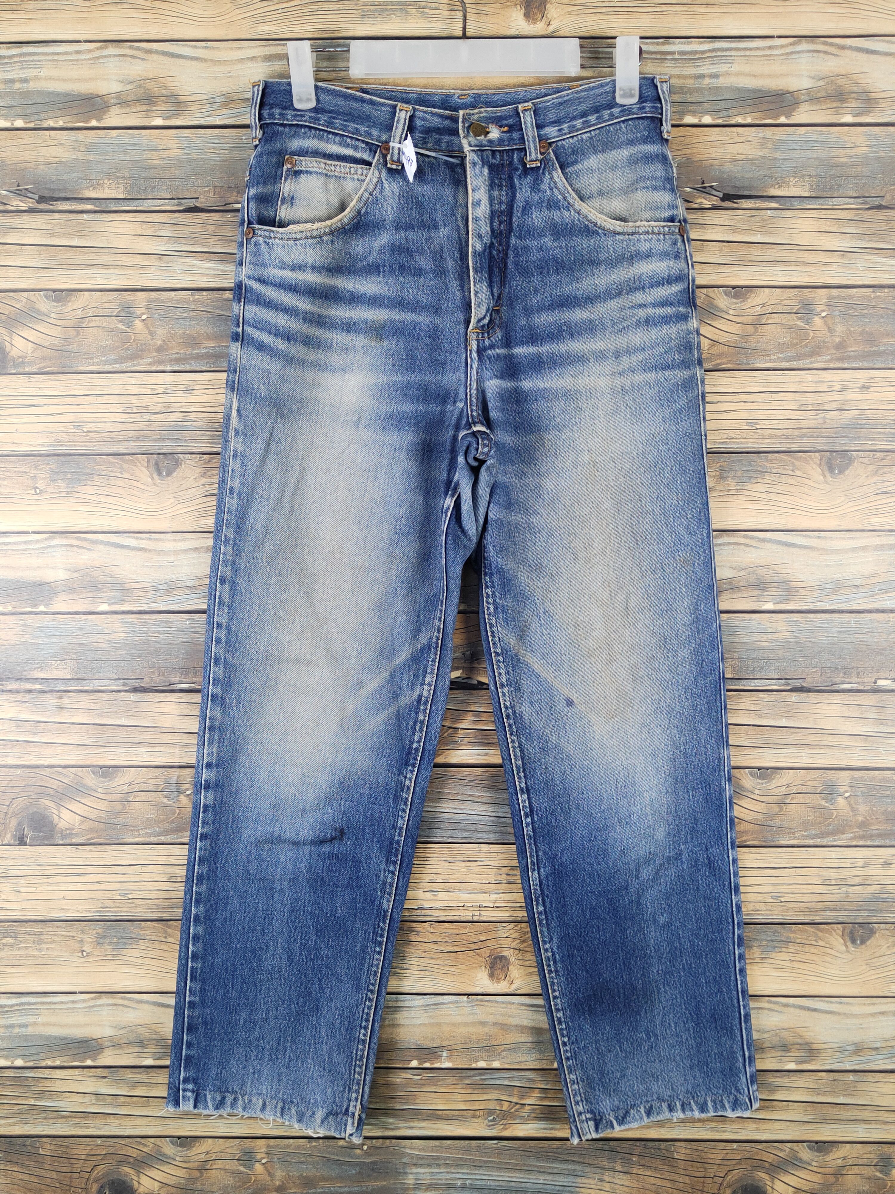 Lee Lee Blue Distressed Ripped vintage denim Jeans #W1497 Size US 29 - 1 Thumbnail