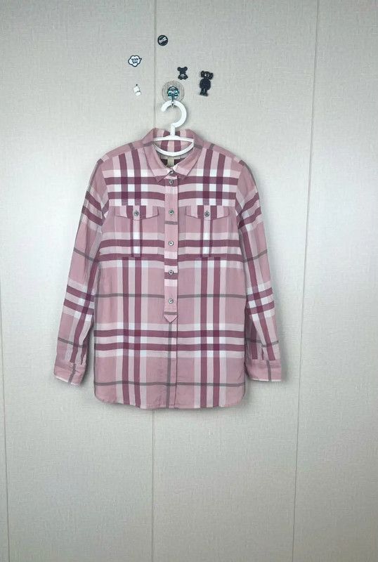 Burberry Pink Cotton Women\'s Shirt S Size