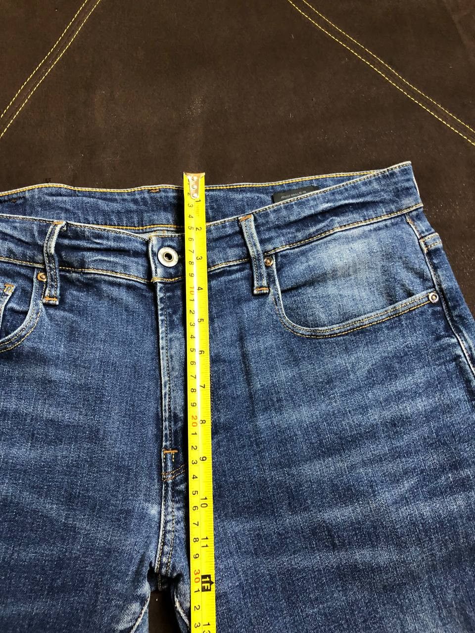 G-Star G-Star Raw 3301 Skinny Denim Mudwash Denim Jeans Size US 34 / EU 50 - 11 Thumbnail