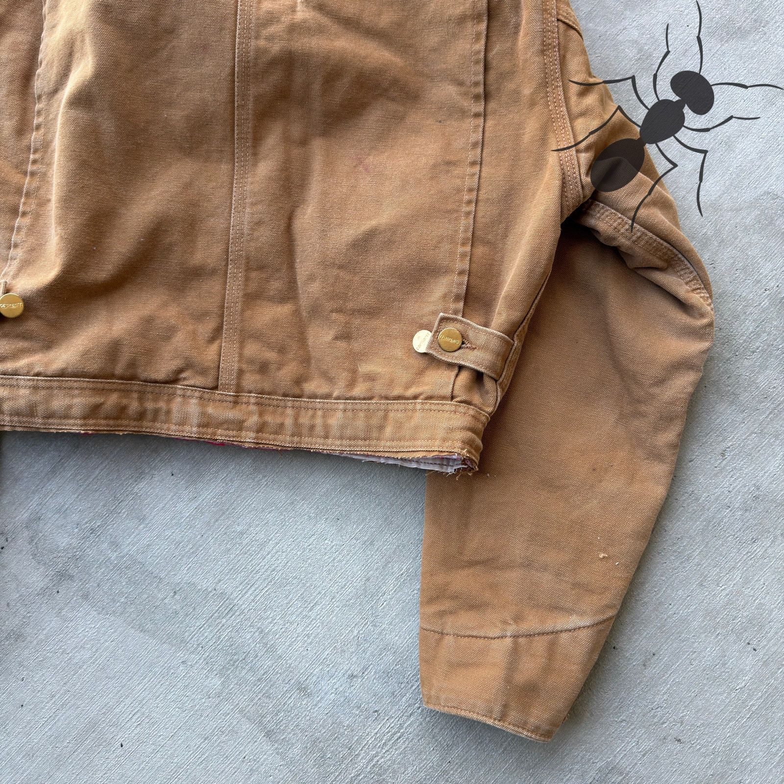 Carhartt × Vintage Carhartt Brown cropped Detroit style work wear jacket Size US S / EU 44-46 / 1 - 9 Thumbnail