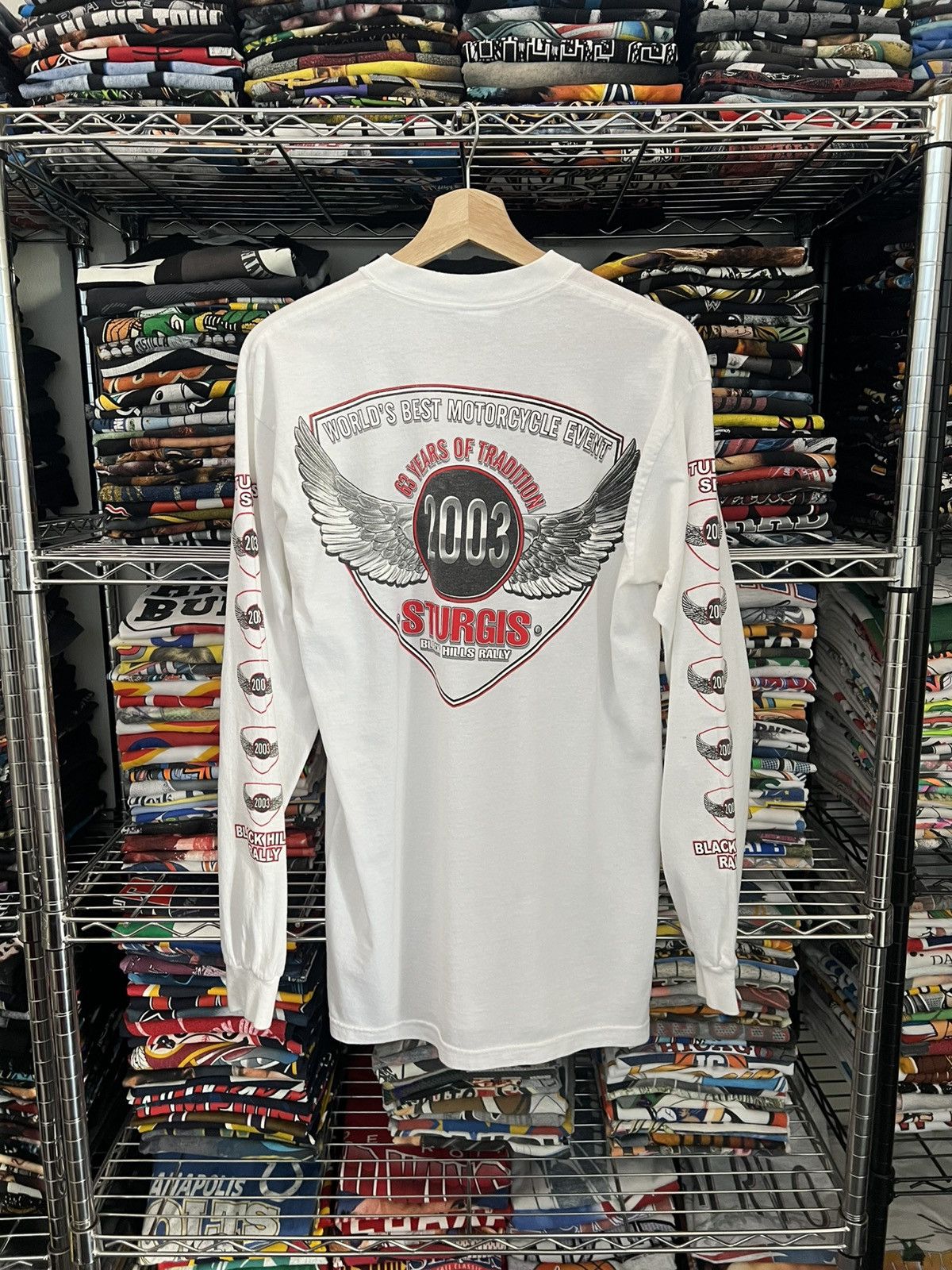 Harley Davidson 2003 Sturgis Black Hills Rally Wings Tee Size US M / EU 48-50 / 2 - 1 Thumbnail