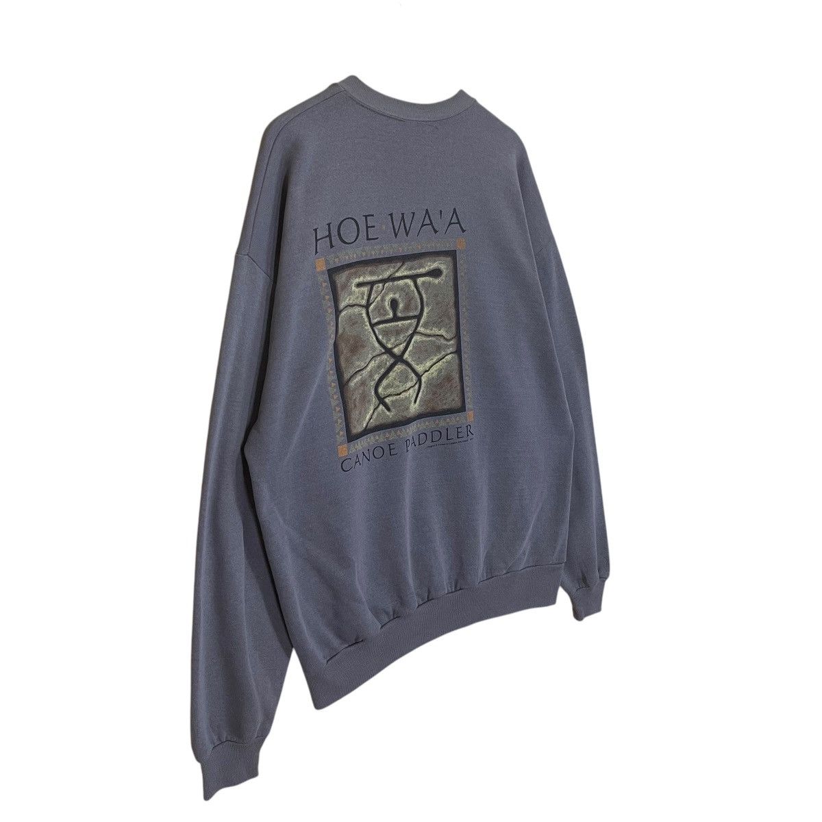 Japanese Brand Vintage HOE WA'A Canoe Paddler Hawaiian Big Logo Sweatshirt Size US XL / EU 56 / 4 - 2 Thumbnail