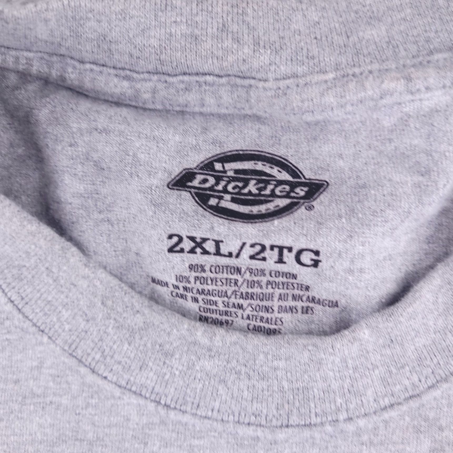 Dickies Dickies Shirt Mens 2XL Gray Short Sleeve Pocket Tee Size US XXL / EU 58 / 5 - 3 Thumbnail