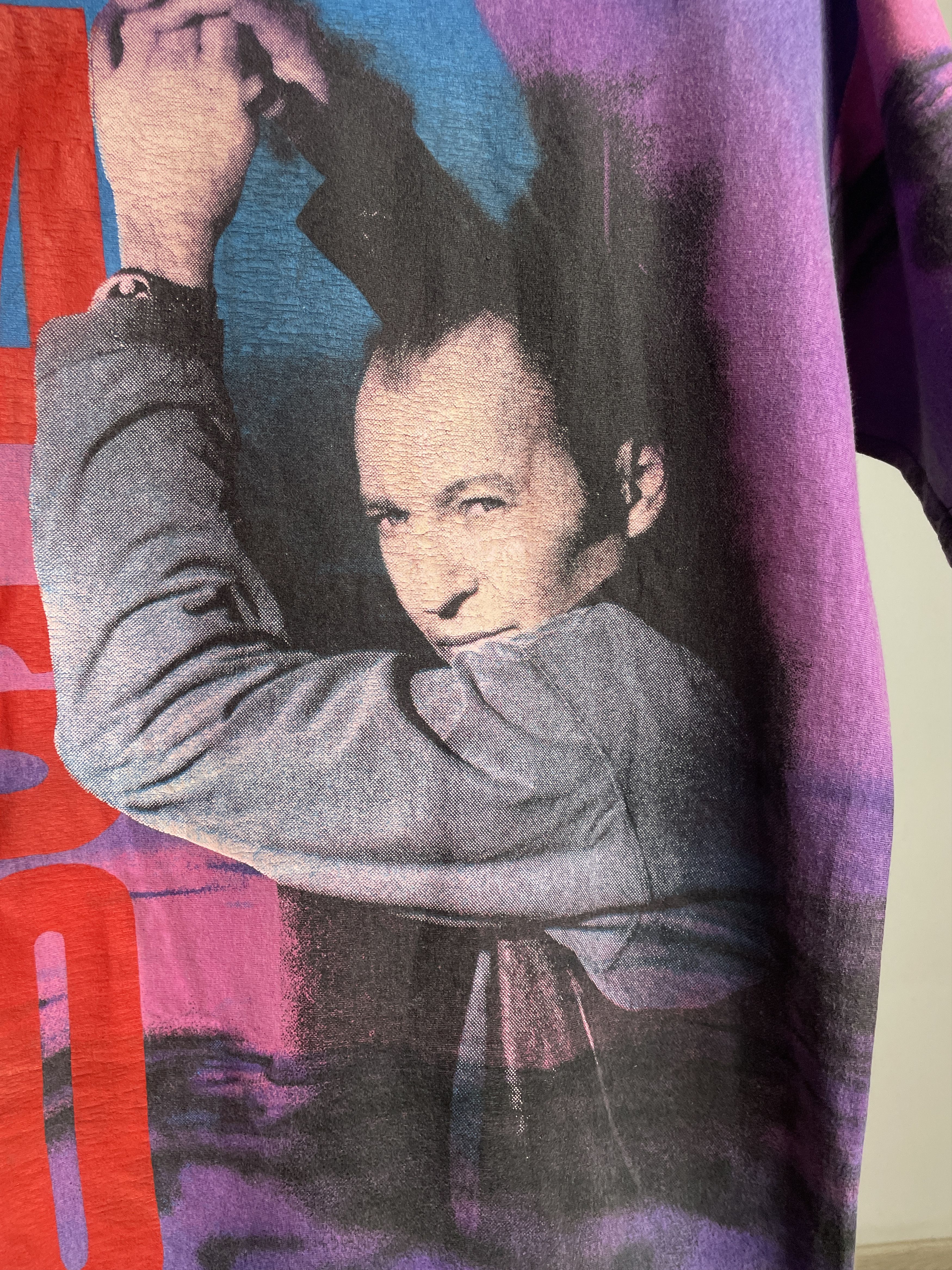 Band Tees × Vintage Vasco Rossi Vintage 90's All Over Print T-Shirt Size M Size US M / EU 48-50 / 2 - 5 Thumbnail