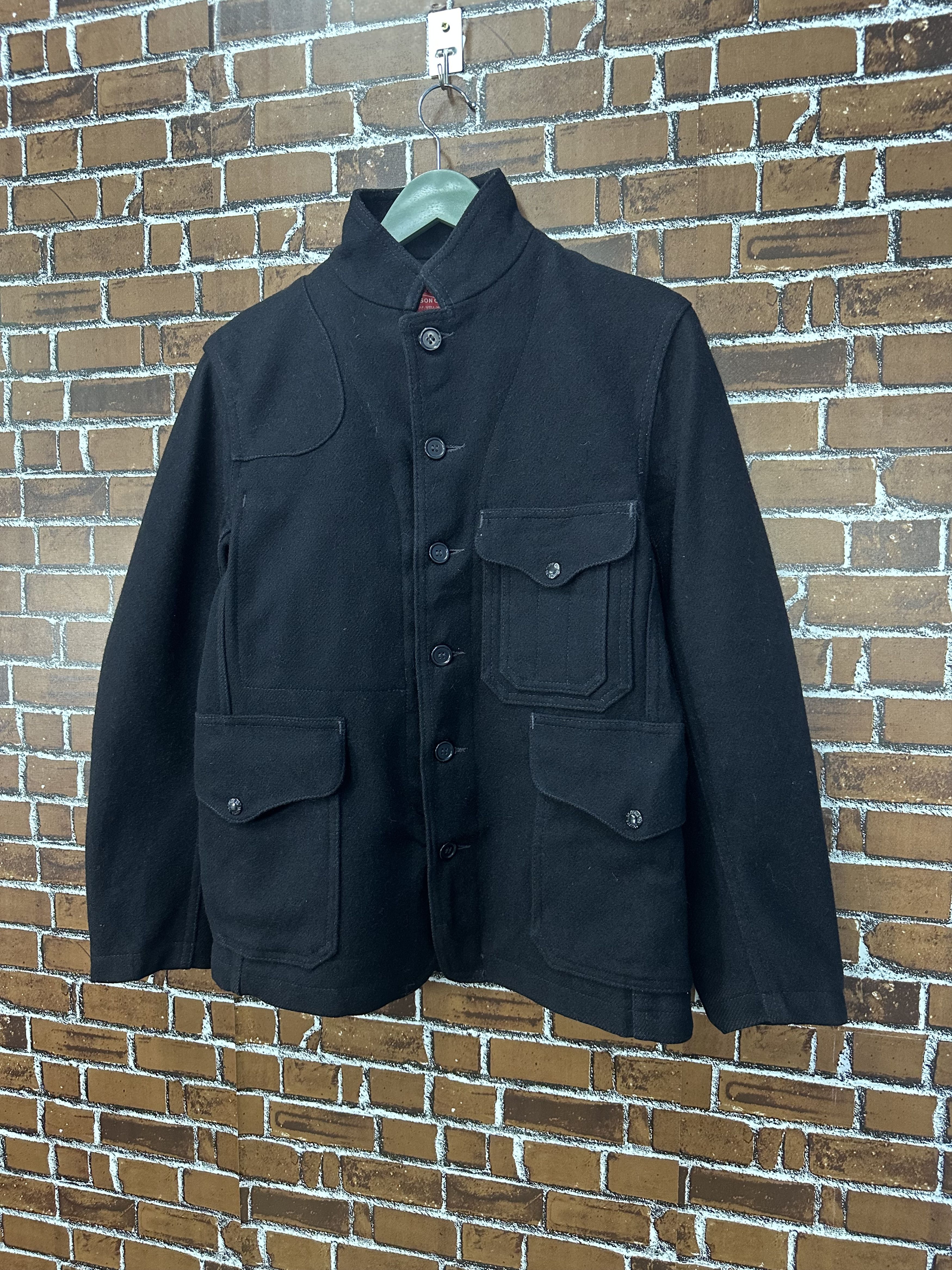 Filson Filson Rail Road Man Black Wool Coat Jacket Z490 Size US XS / EU 42 / 0 - 3 Thumbnail