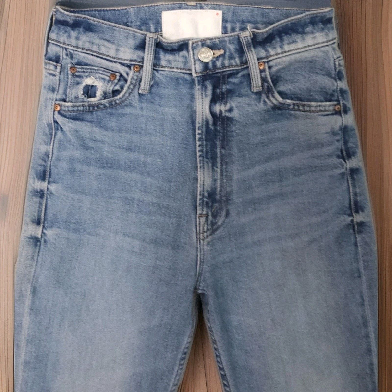 MOTHER Mother Superior High Waisted Rider Flood In Wild And Wicked Size 25" / US 0 / IT 36 - 9 Thumbnail