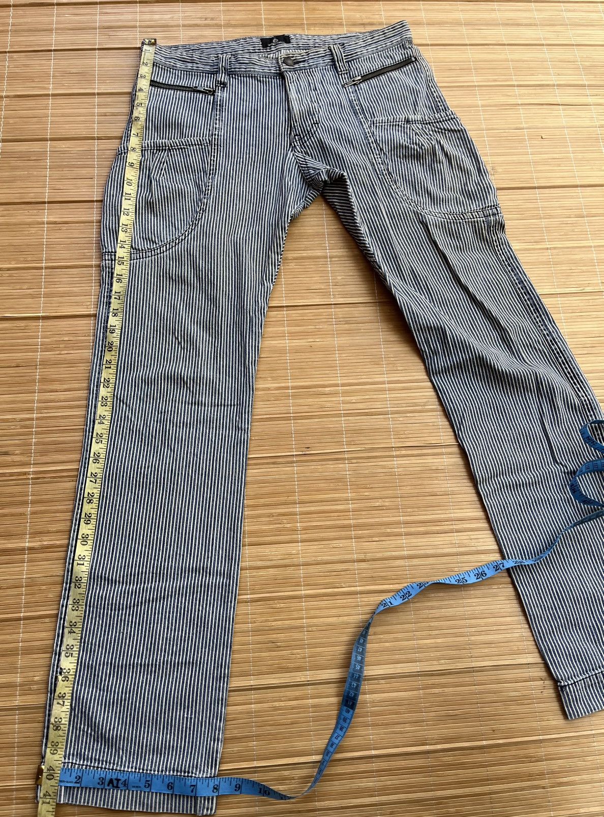Le Grande Bleu (L.G.B.) Vtg 291295 homme hickory striped pants Size US 34 / EU 50 - 14 Thumbnail