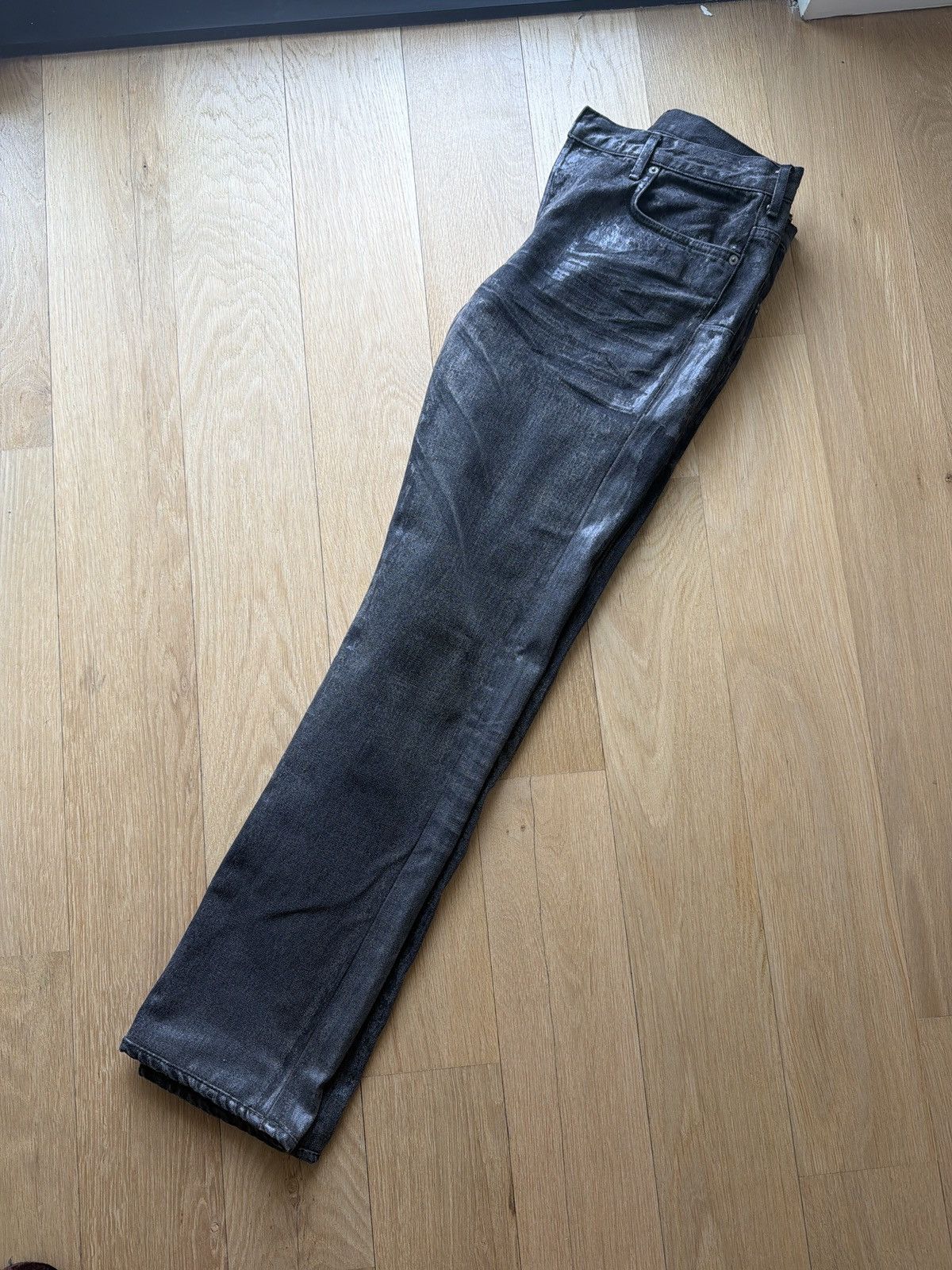 Dior Hedi Slimane Era Dior Homme waxed jeans Size US 31 - 2 Thumbnail