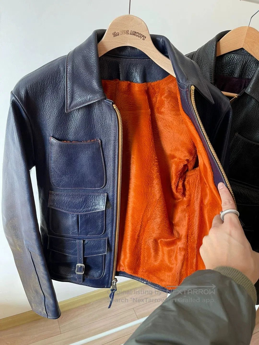 Freewheelers freewheelers leather jacket with pockets. Size US M / EU 48-50 / 2 - 3 Thumbnail