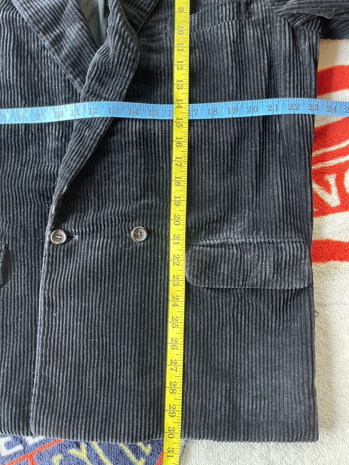 Comme des Garcons Homme Vintage Comme Des Garcons AD1990 Corduroy Faded Arms Jacket Size US M / EU 48-50 / 2 - 9 Thumbnail