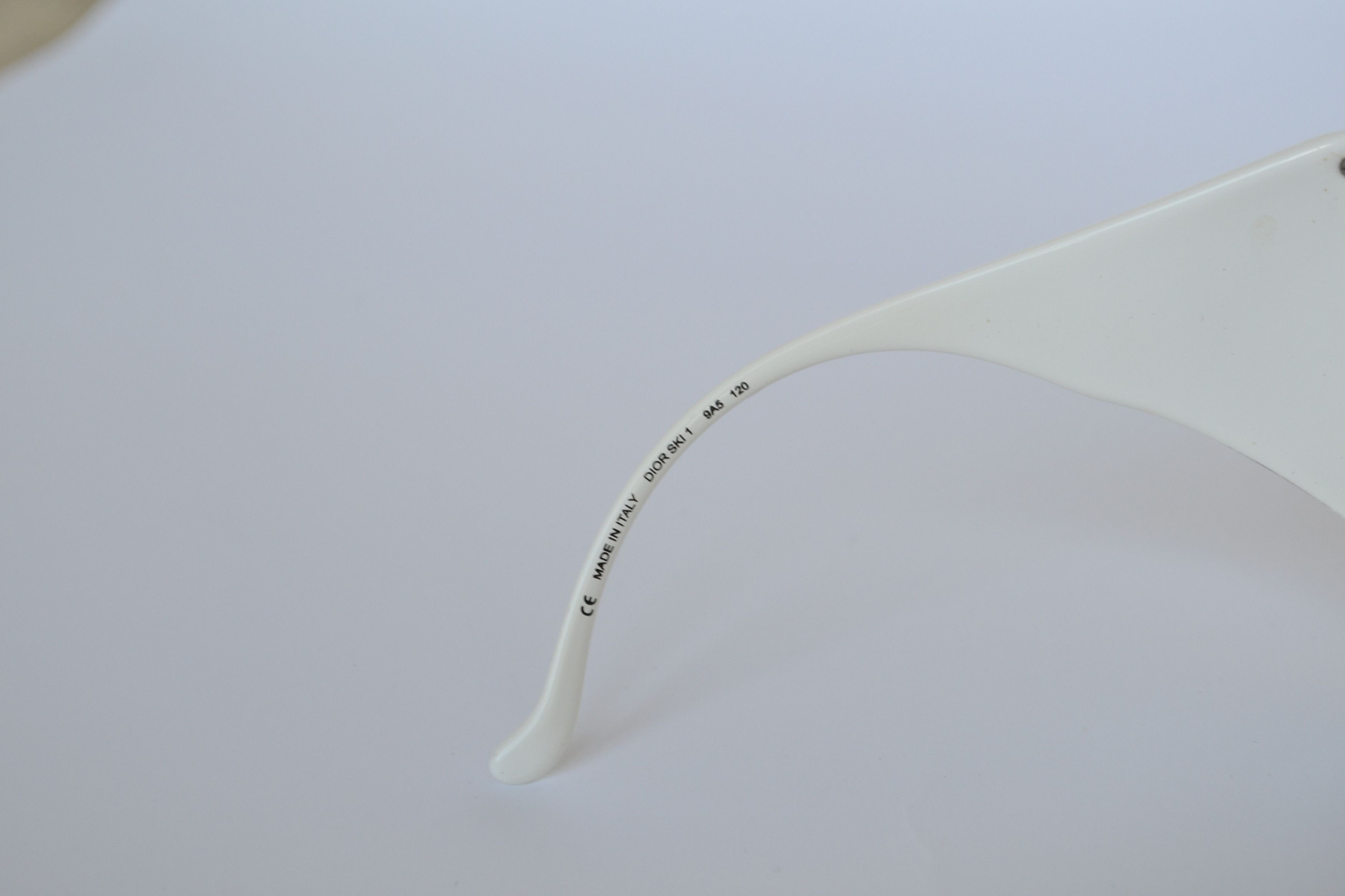 Dior DIOR Sunglasses Ski 1 White Logo Mask Shield GALLIANO Size ONE SIZE - 8 Thumbnail
