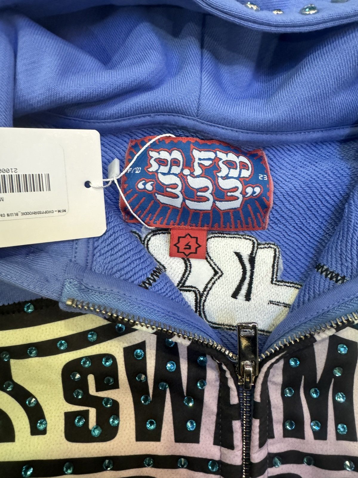 murd333r.fm New Murd333r.Fm Blue Chopp33r Zip Up Exclusive Size US S / EU 44-46 / 1 - 4 Thumbnail