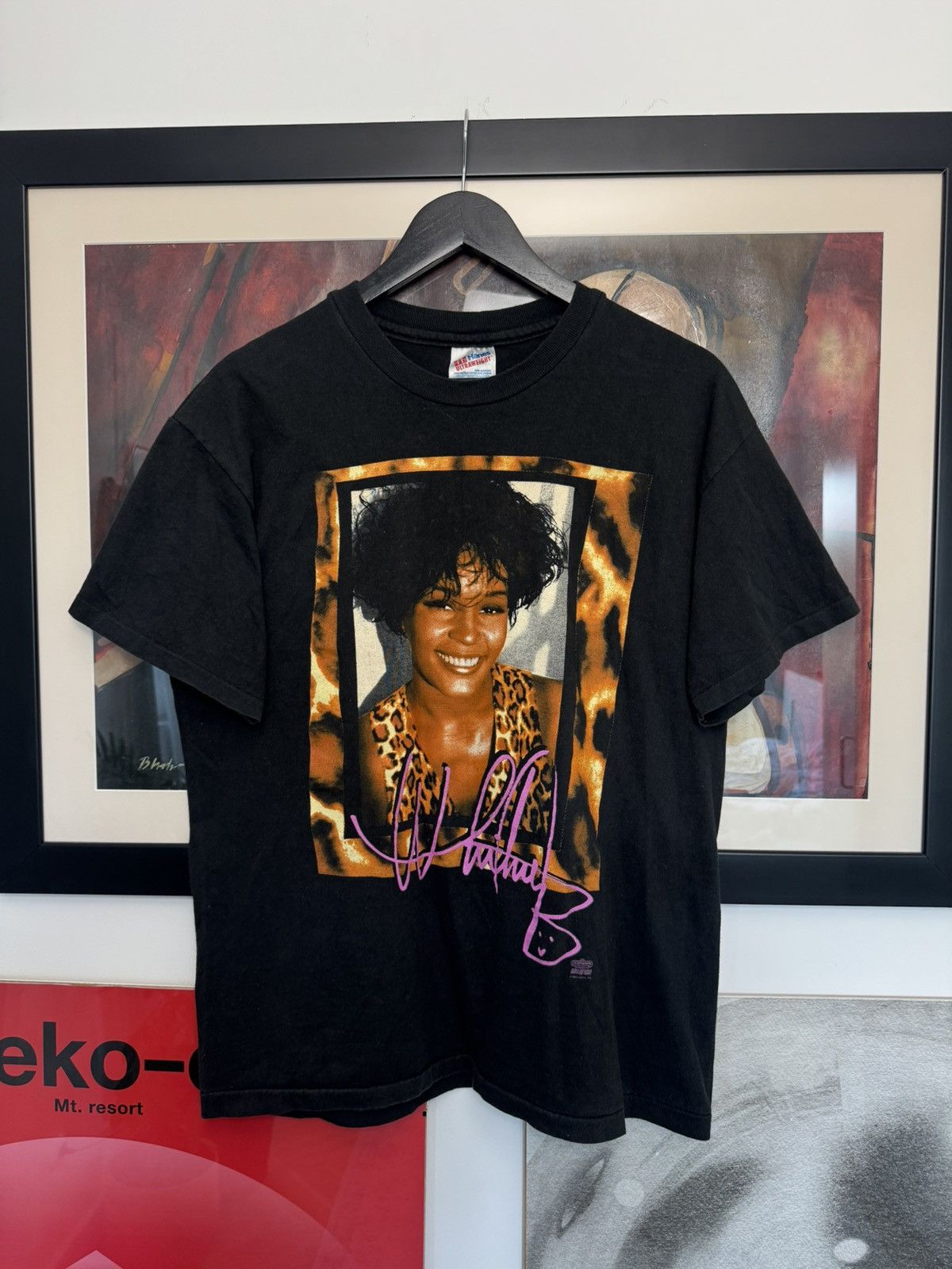 Band Tees Whitney Houston Vintage 90s Rap Tee Rare Print Leopard Photo Size US L / EU 52-54 / 3 - 1 Thumbnail