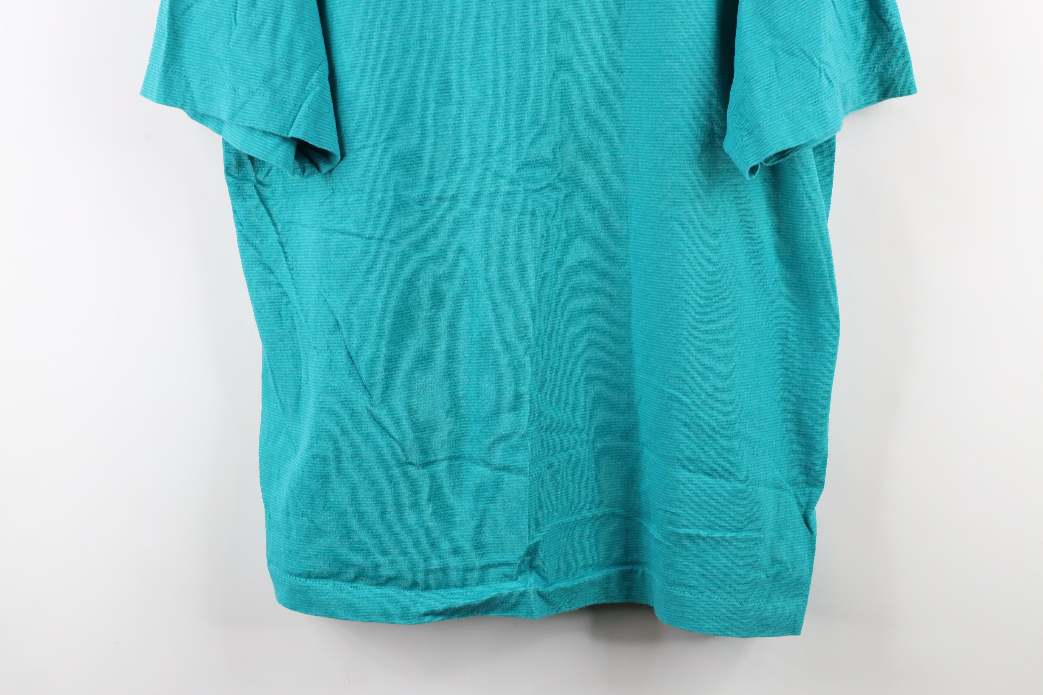 Vintage Vintage 90s Streetwear Striped Short Sleeve T-Shirt Blue USA Size US XL / EU 56 / 4 - 3 Thumbnail