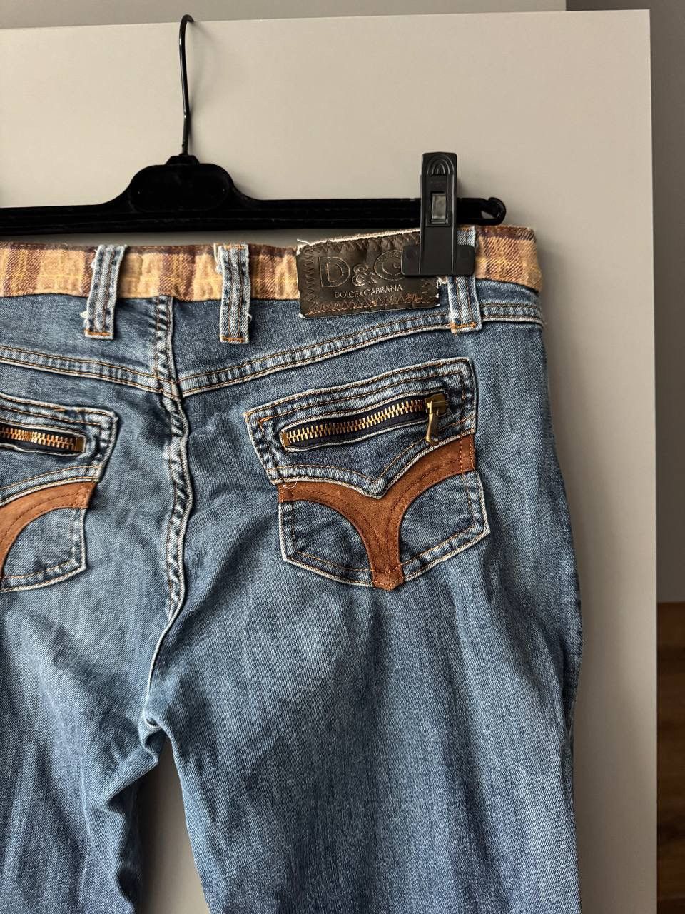 Dolce & Gabbana × Vintage VINTAGE DOLCE&GABBANA BIG LOGO STRAIGHT DENIM PANTS JEANS Size 31" - 9 Thumbnail