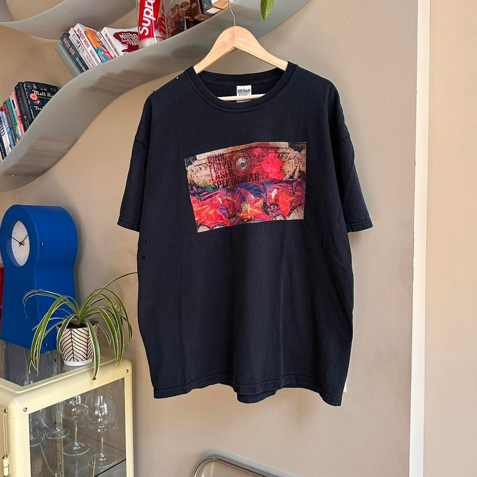 Band Tees × Pink Floyd × Vintage Vintage Pink Floyd Laser Spectacular T-Shirt Size US XL / EU 56 / 4 - 1 Thumbnail