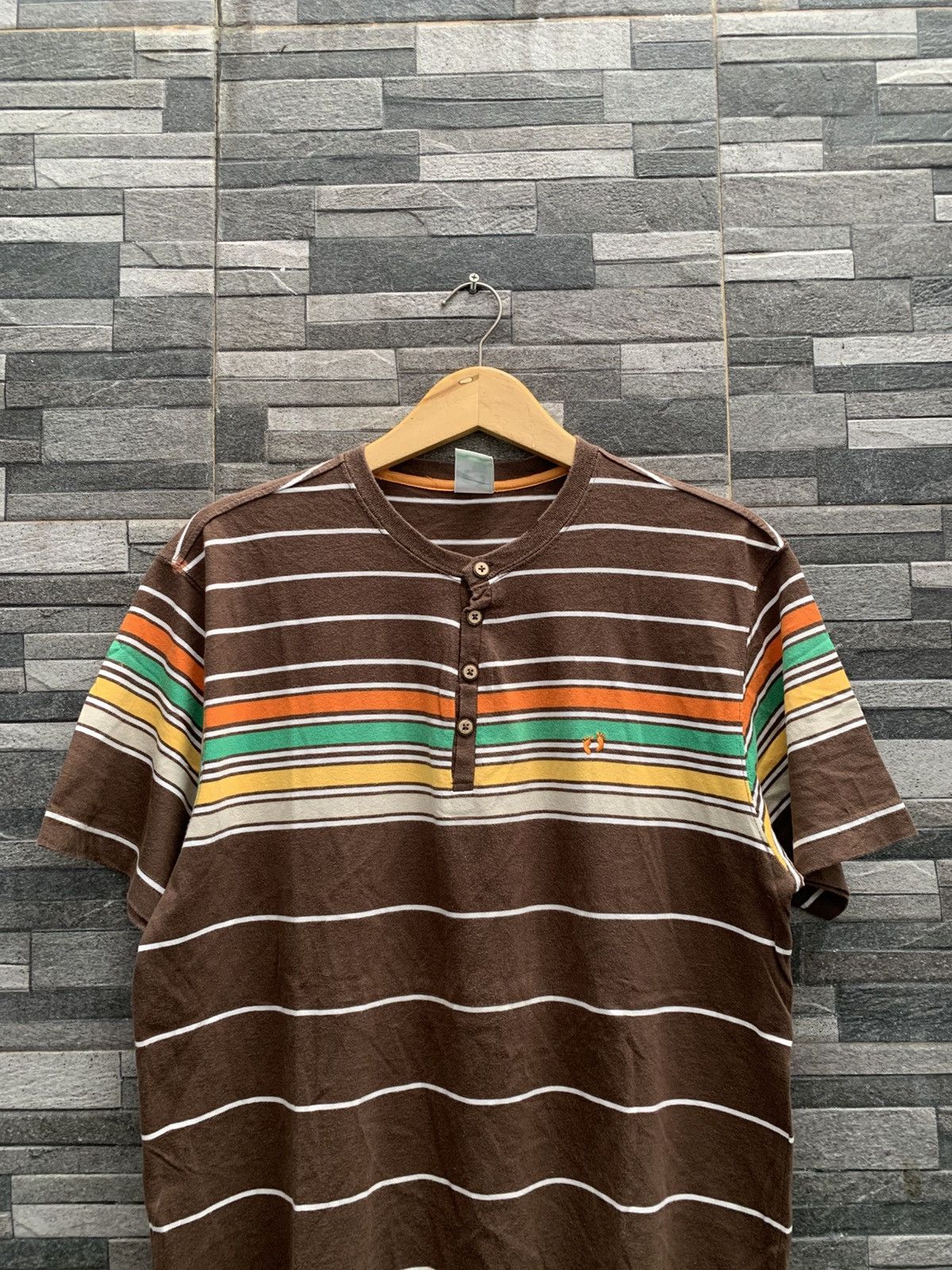 Hang Ten Vintage Hang Ten Striped Poloshirt Size US L / EU 52-54 / 3 - 2 Thumbnail