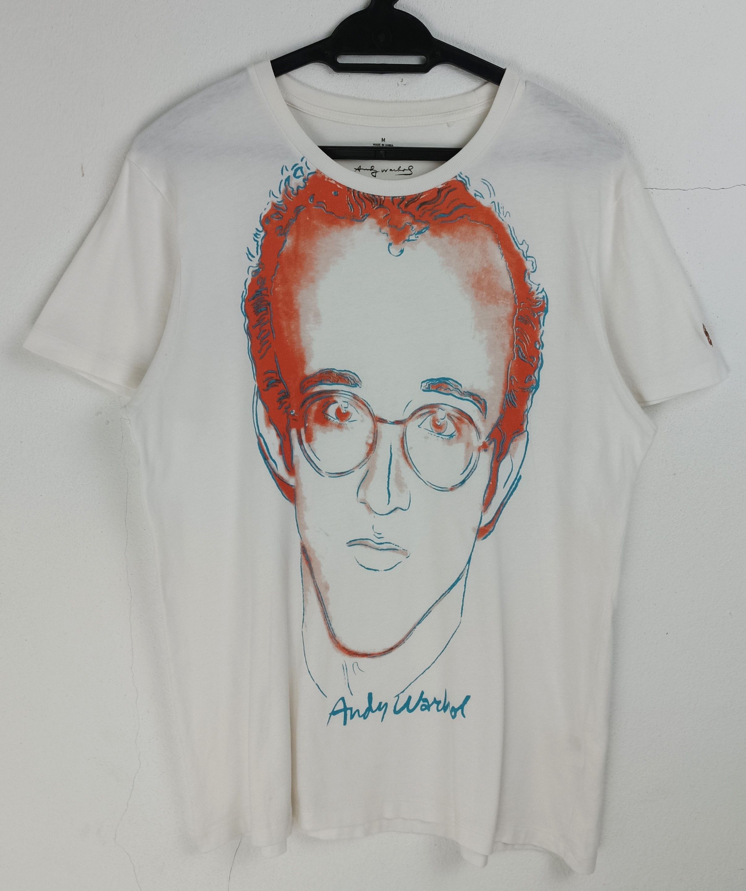 Andy Warhol VINTAGE KEITH HARING X ANDY WARHOL ART TEE BASQUIAT GOGH Size US M / EU 48-50 / 2 - 3 Thumbnail