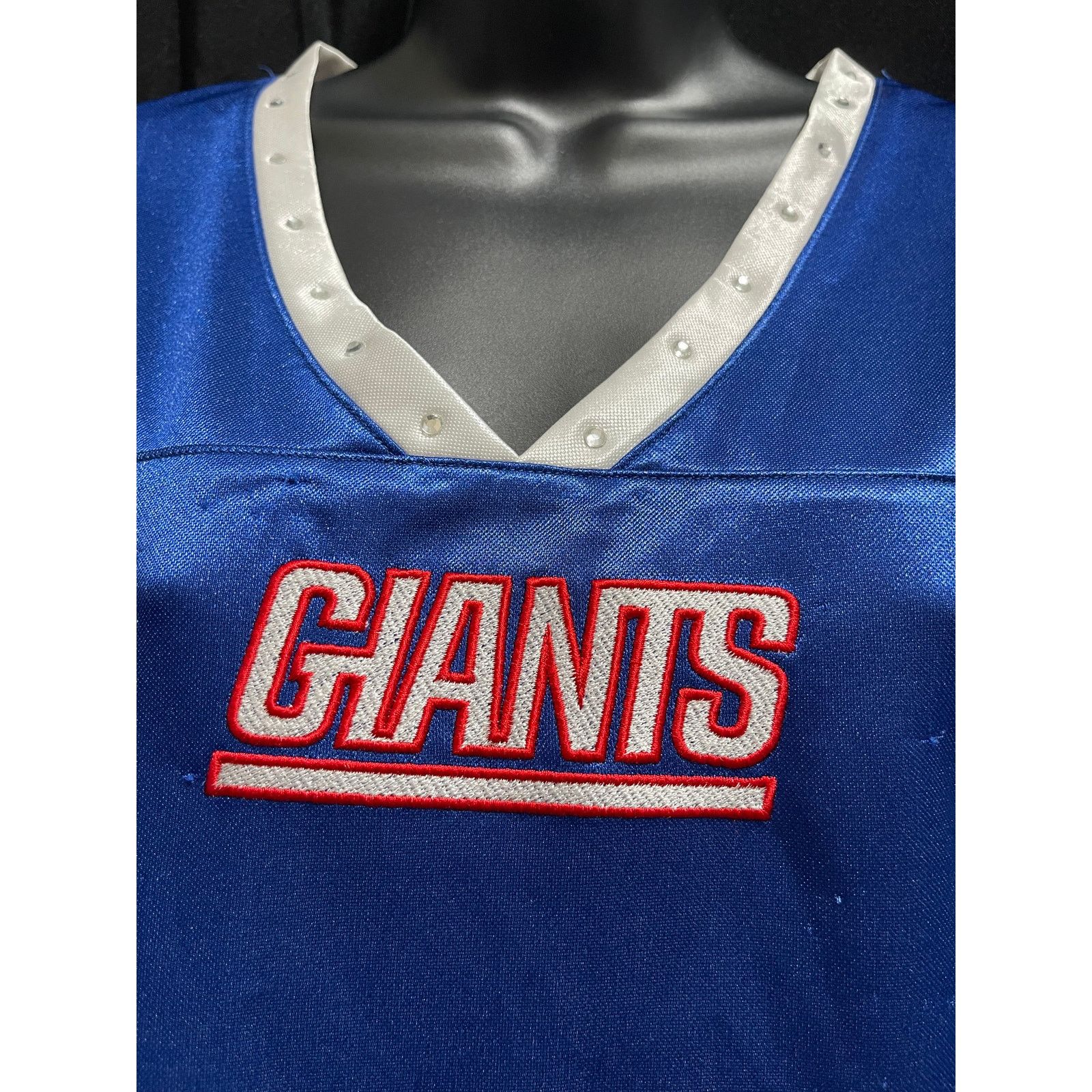 NFL NFL New York Giants Short Sleeve Blue Tie Side Blouse Large Size L / US 10 / IT 46 - 3 Thumbnail