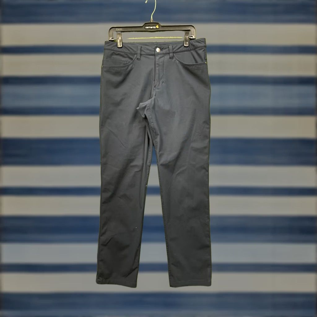 Lululemon Lululemon ABC Classic Fit Warpstreme Pants Mens 31 Blue 5-Pocket Stretch Chino Straight Inseam 30 Regular Size Type Pants Mens Size US 31 - 1 Thumbnail