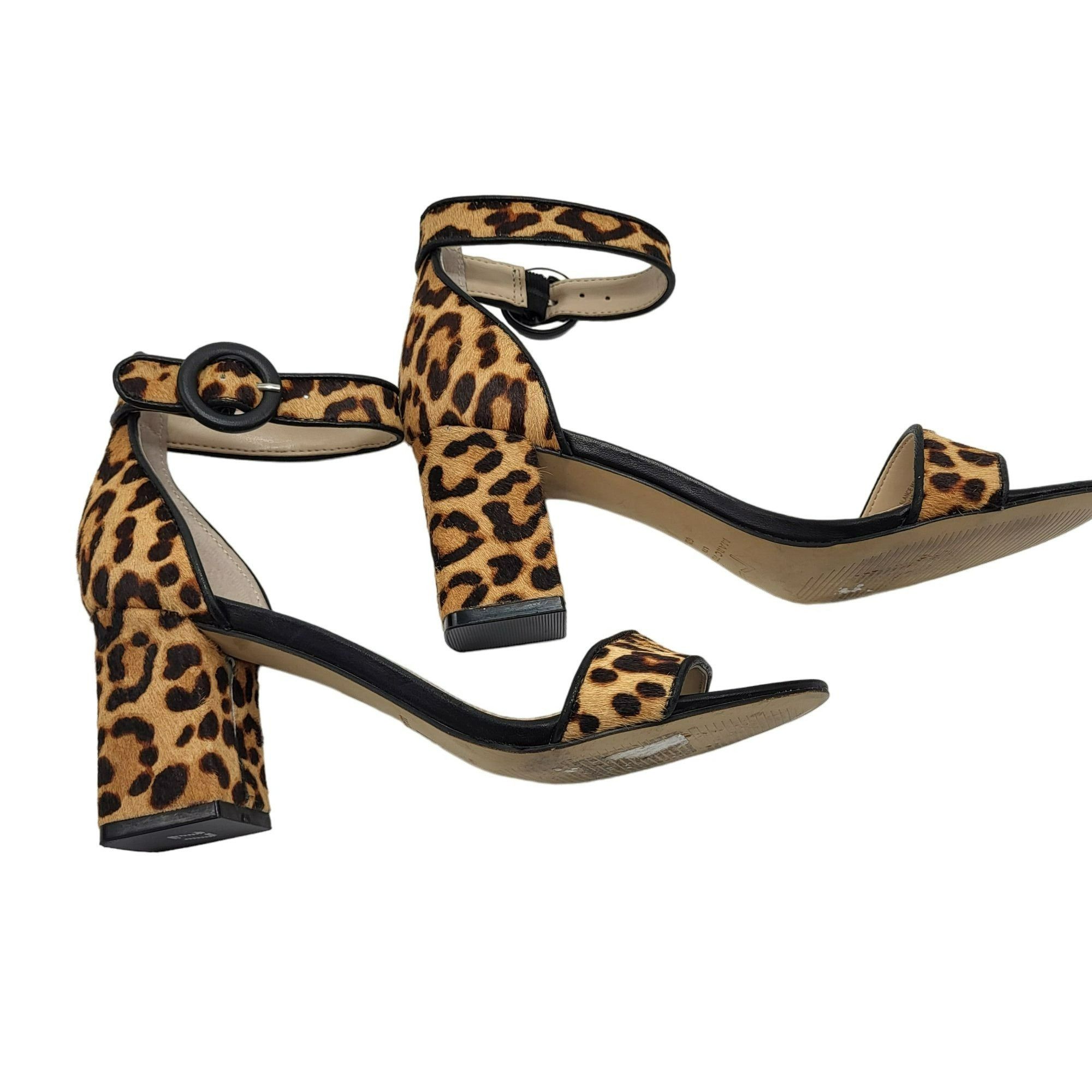 Marc Fisher Marc Fisher MLKarleely Leopard Print Block Heel Sandals 6 Size US 6 / IT 36 - 7 Thumbnail