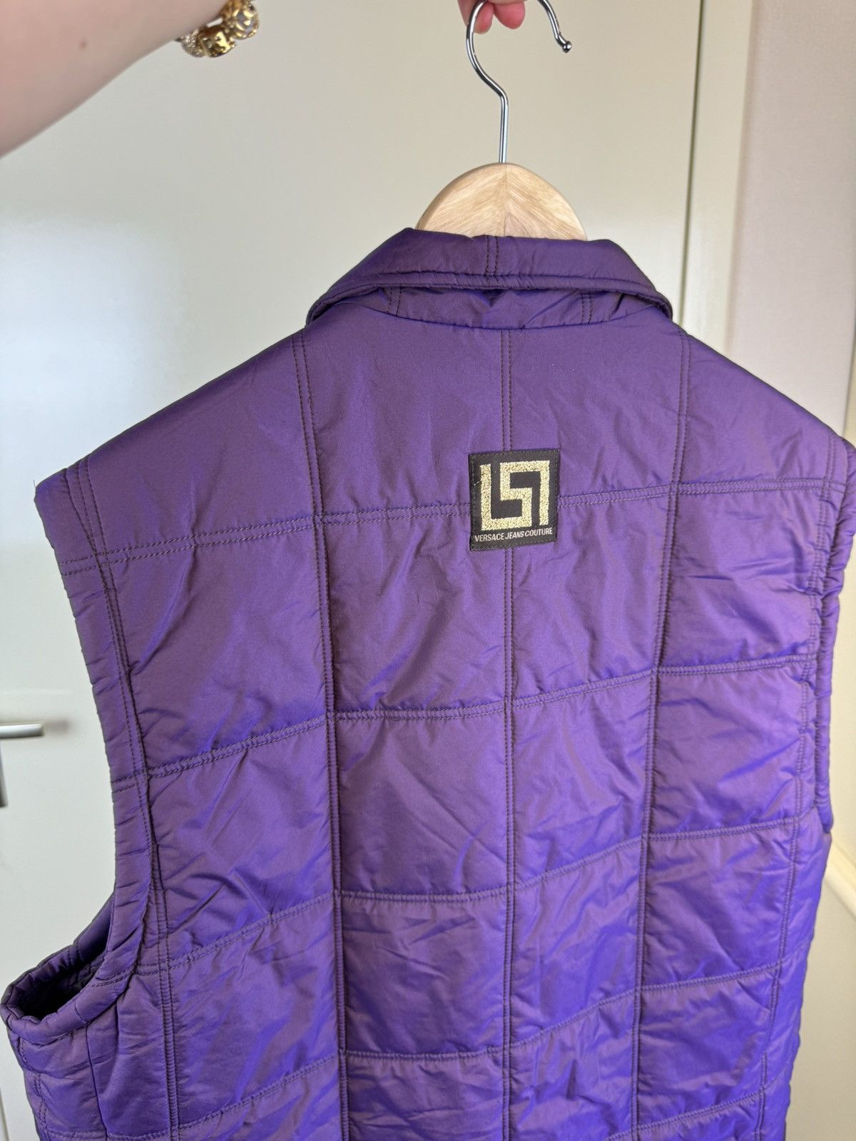 Versace Versace Vintage sleeveless quilted jacket unisex vest gilet Size US XL / EU 56 / 4 - 9 Thumbnail