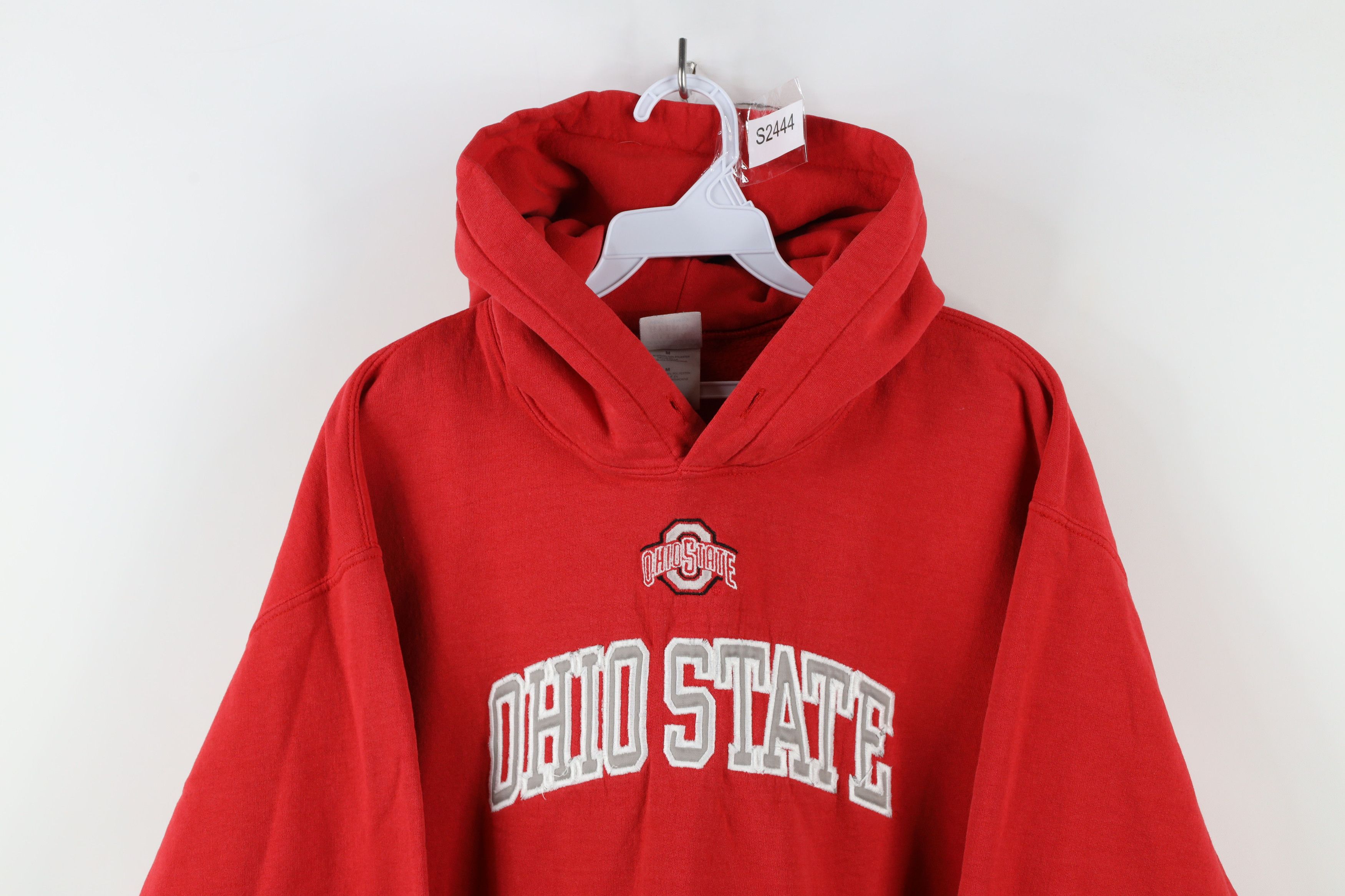 Vintage Vintage 90s Spell Ohio State University Hoodie Sweatshirt Size US M / EU 48-50 / 2 - 2 Thumbnail