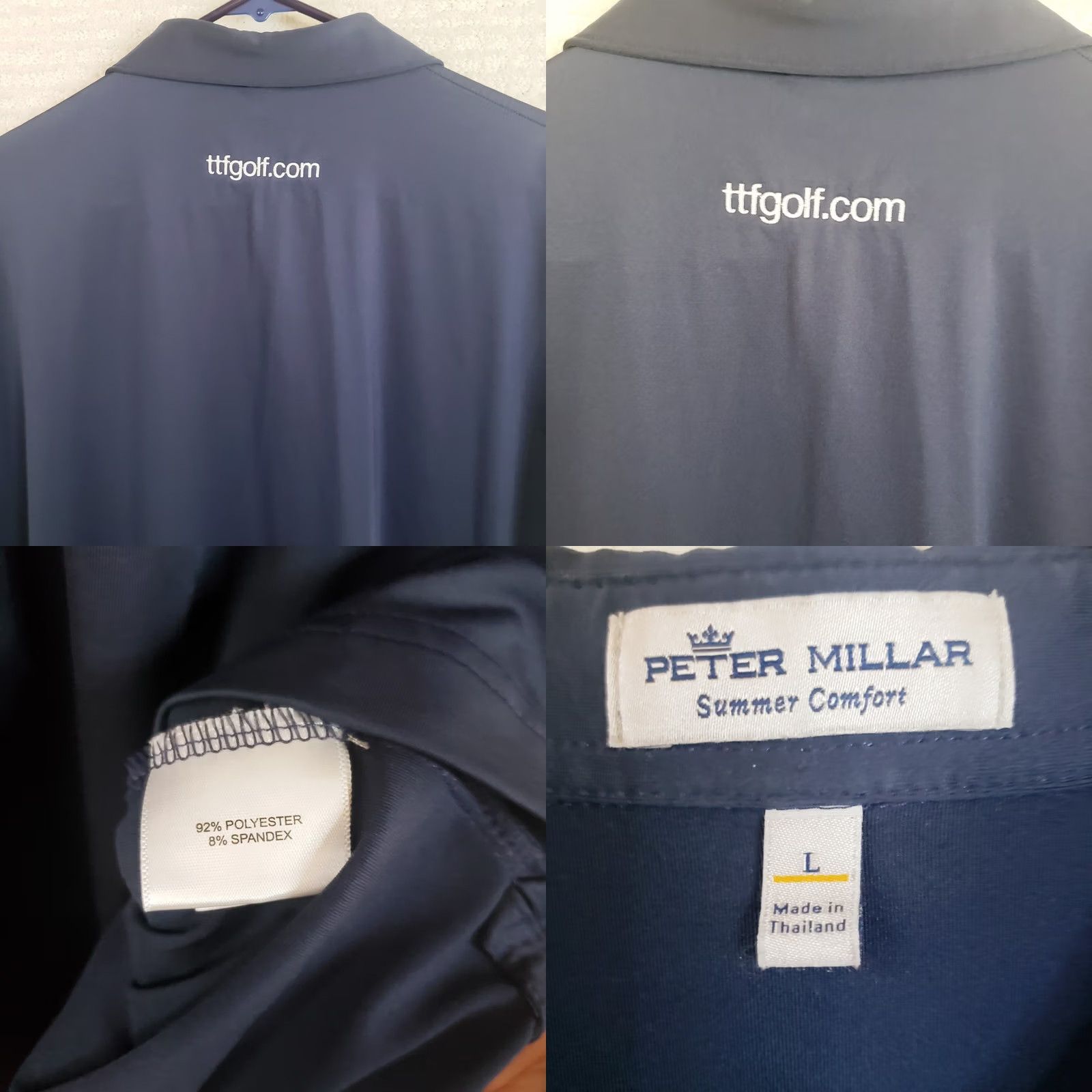 Peter Millar Peter Millar Polo Shirt Mens L Blue Short Sleeve Summer Comfort Golf Size US L / EU 52-54 / 3 - 8 Thumbnail