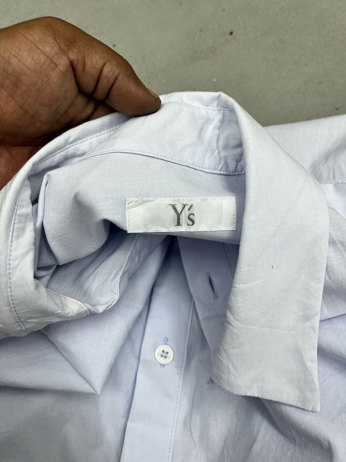 Designer × Y's × Yohji Yamamoto ARCHIVES🔥🔥Y'S YOHJI YAMAMOTO BAGGY CROP TOP SHIRT Size XXL / US 16-18 / IT 52-54 - 8 Thumbnail