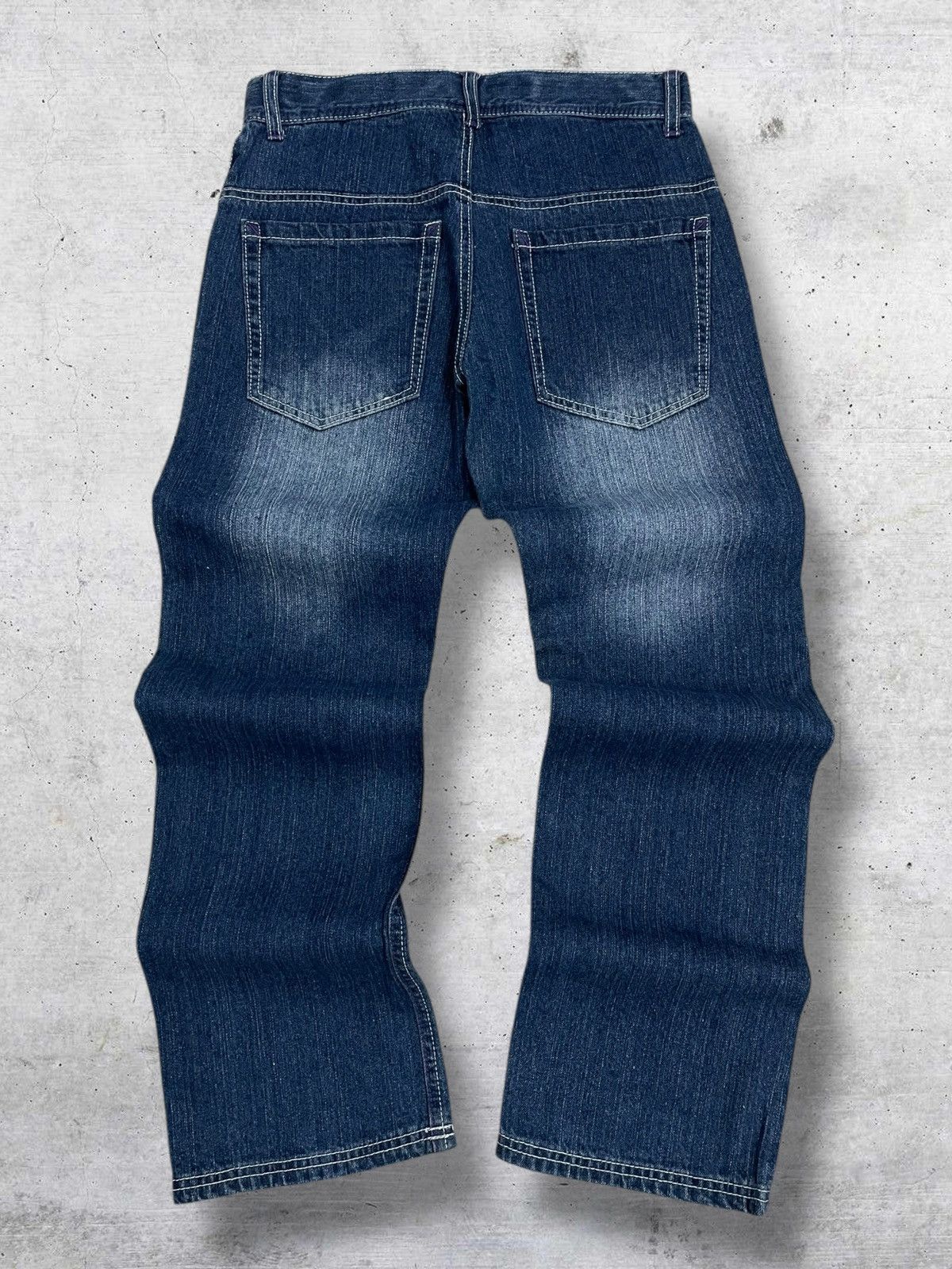 Hysteric Glamour VINTAGE BA-TSU JAPAN ICONIC STREETWEAR SKULL PRINTED DENIM Size US 27 - 8 Thumbnail