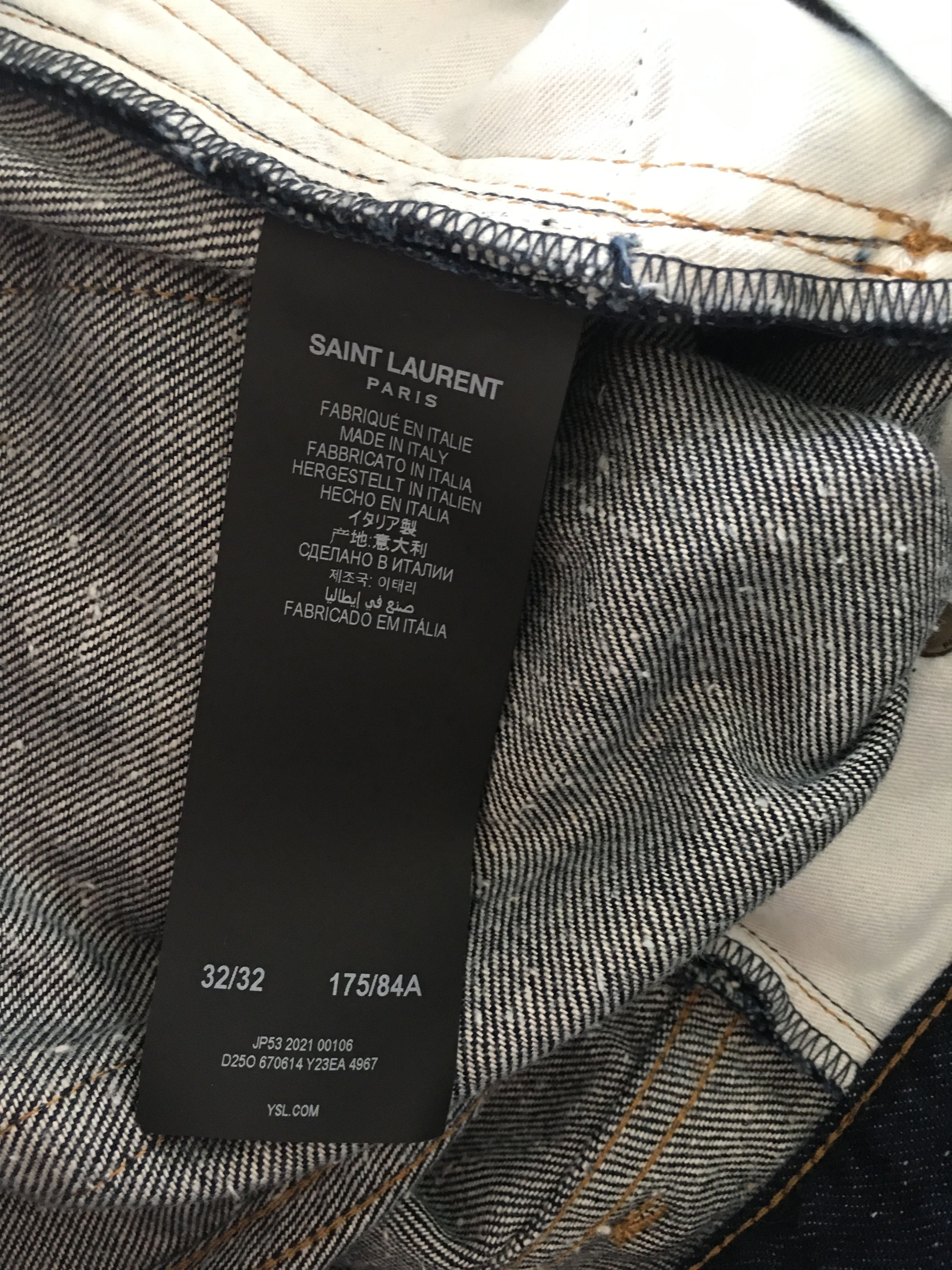 Saint Laurent Paris Jean in Blue Denim Size US 32 / EU 48 - 5 Thumbnail