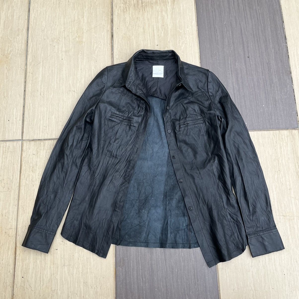 Leather Figaro leather shirt Size S / US 4 / IT 40 - 9 Thumbnail