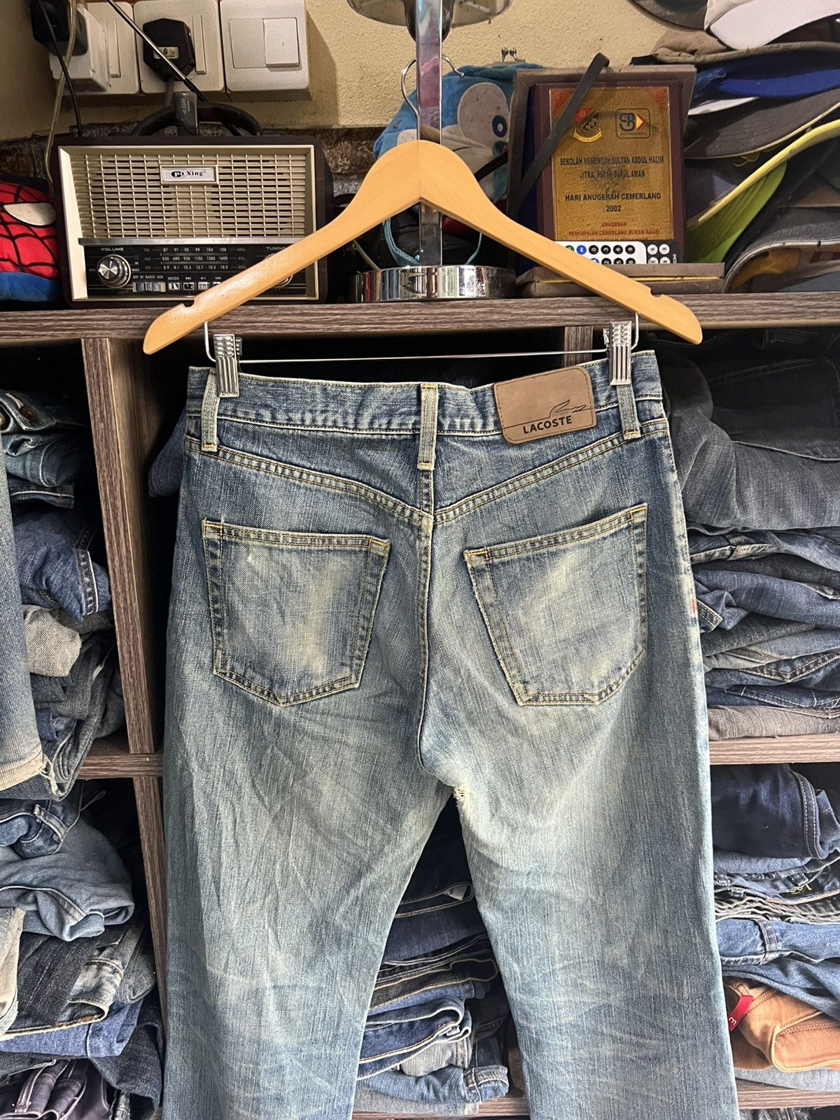 Lacoste 🔥Vintage Lacoste Made in Japan Distressed Denim Size US 31 - 11 Thumbnail