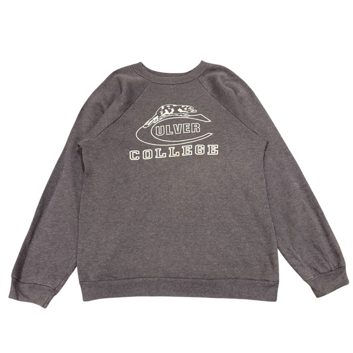 Vintage Vintage 80s Hanes Culver College Sweatshirt | Charcoal Grey Size US XL / EU 56 / 4 - 1 Thumbnail