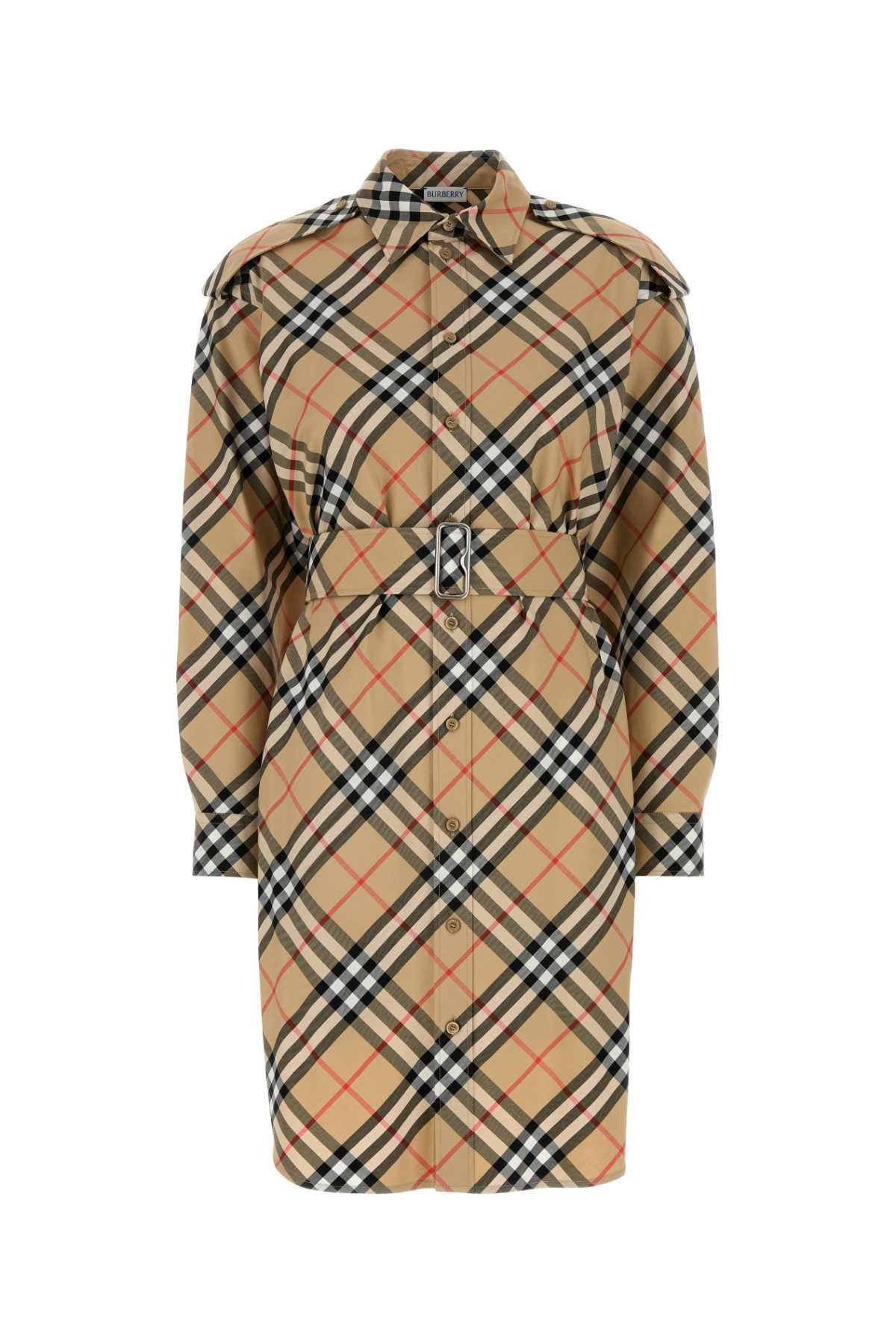 Burberry Embroidered Cotton Shirt Dress Size XS / US 0-2 / IT 36-38 - 1 Thumbnail